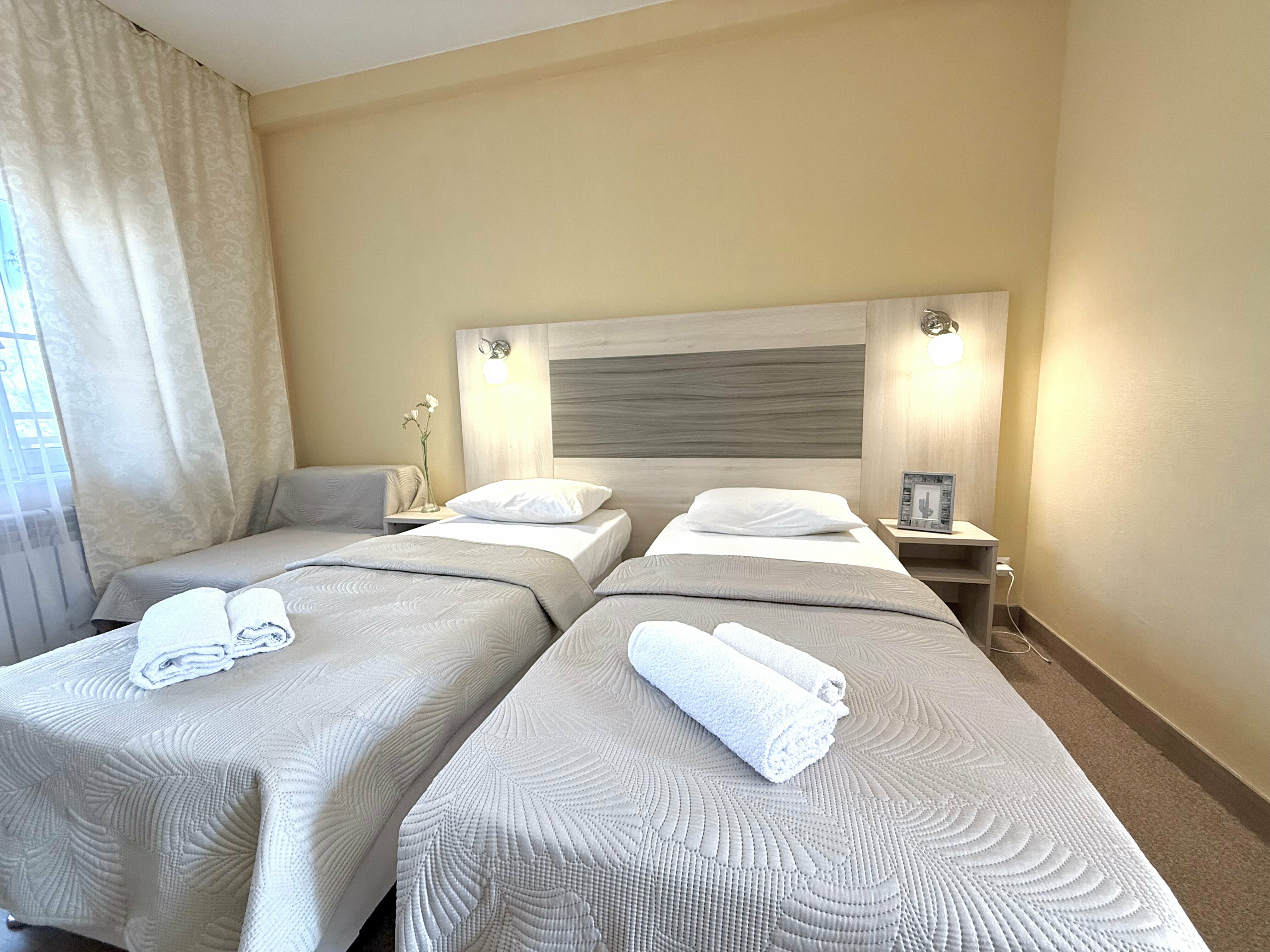 Улучшенный номер с кроватью размера «king-size» или 2 отдельными кроватями