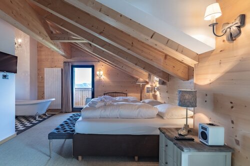 Полулюкс, вид на горы в Rinderberg Swiss Alpine Lodge