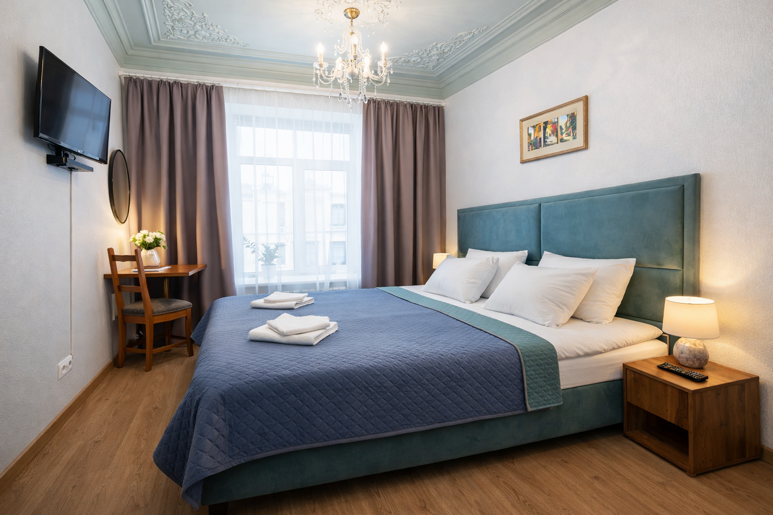 Улучшенный номер с кроватью размера «king-size» или 2 отдельными кроватями