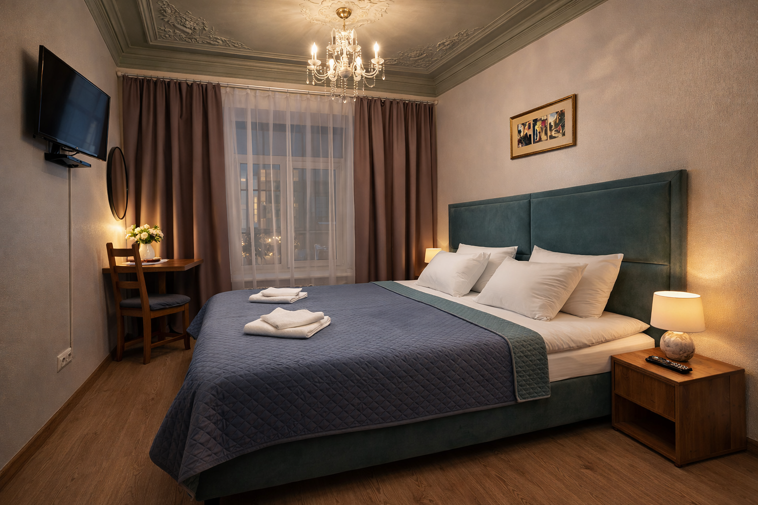 Улучшенный номер с кроватью размера «king-size» или 2 отдельными кроватями