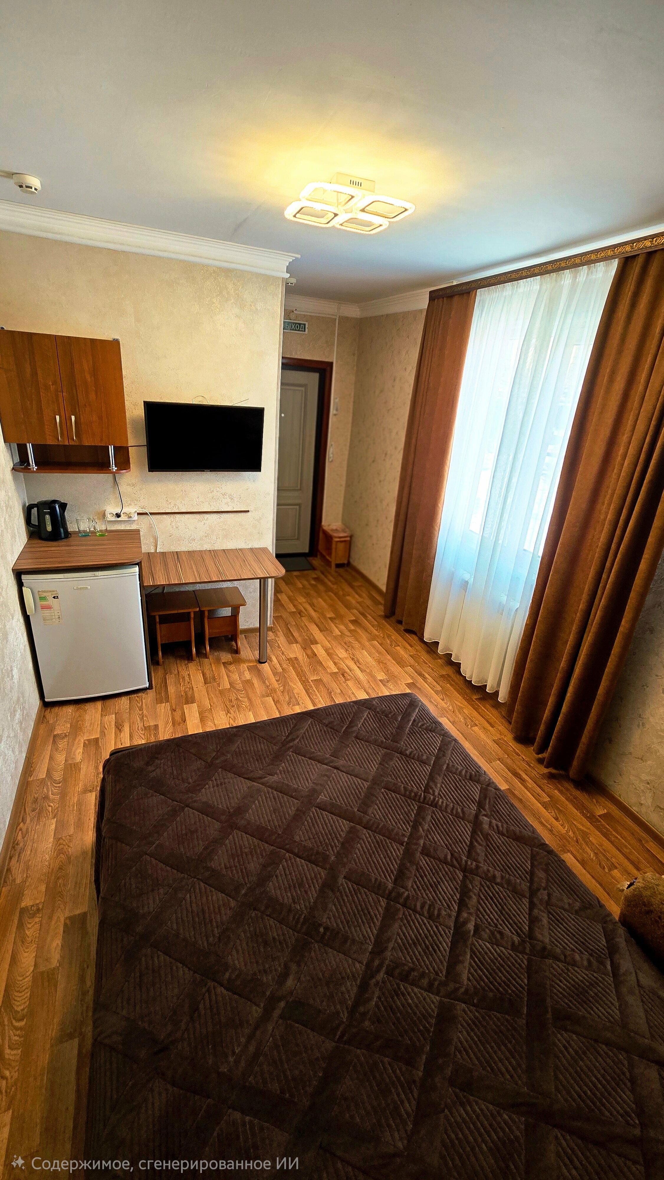 Семейный двухместный номер с 1 кроватью