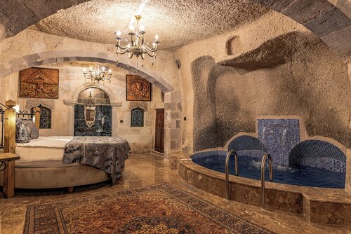 Двухместный номер «люкс» с 1 двуспальной кроватью в Happy Cave House
