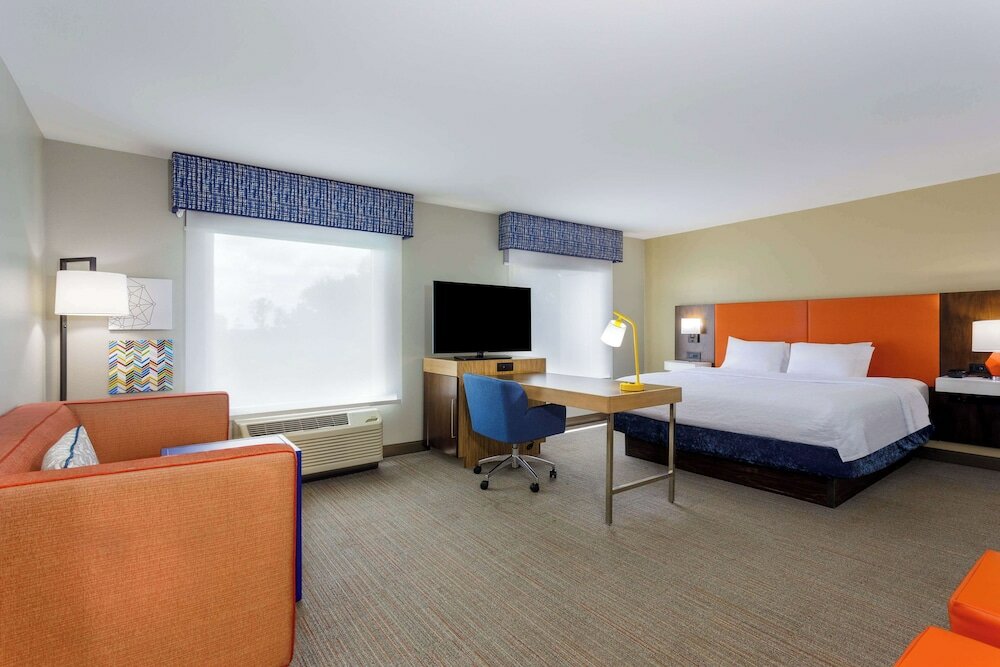 One King Bed, Accessible with Bathtub