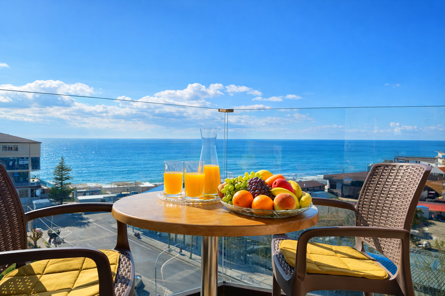 Люкс с видом на море и балконом