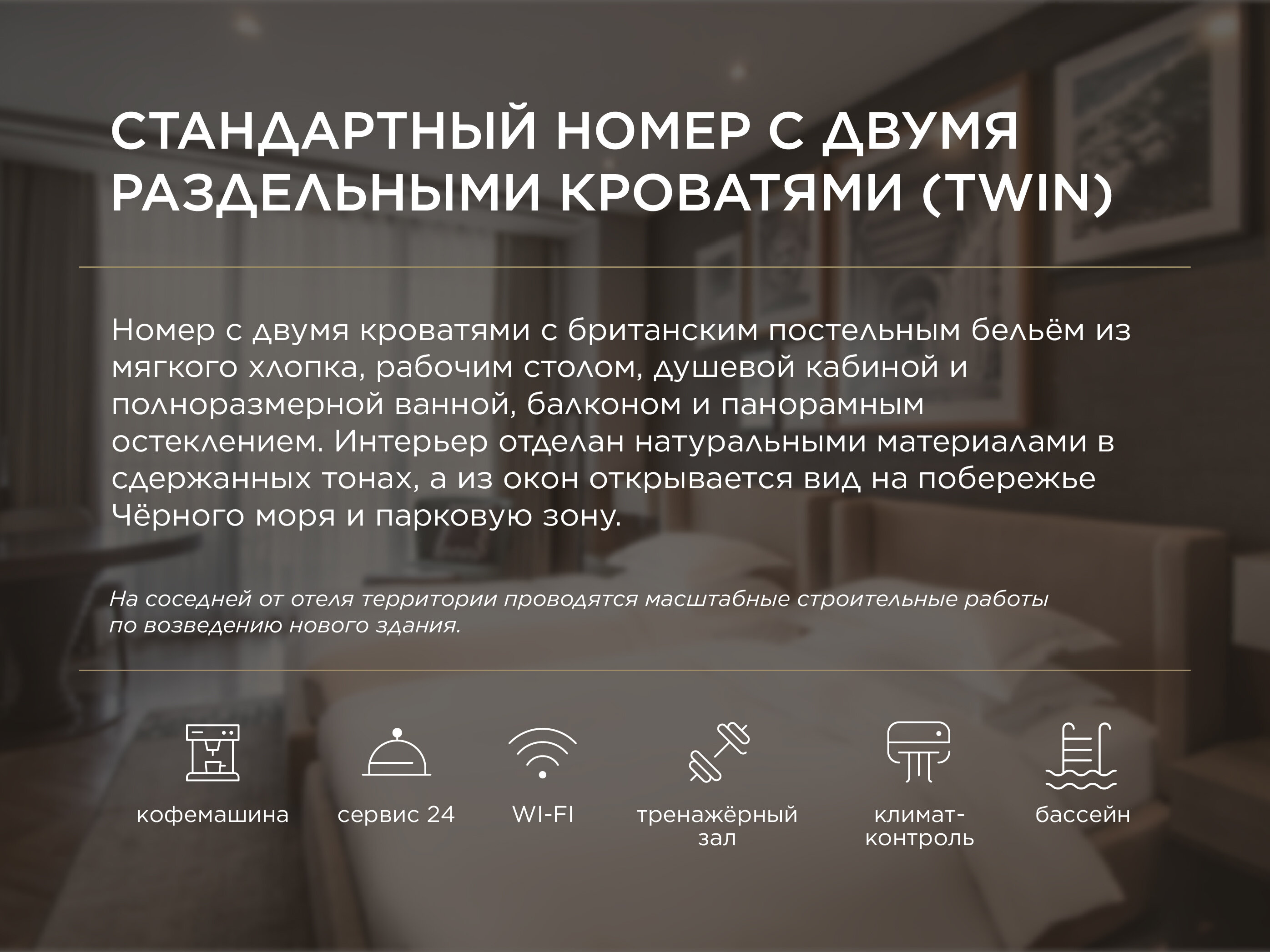 Номер с двумя раздельными кроватями (Twin)