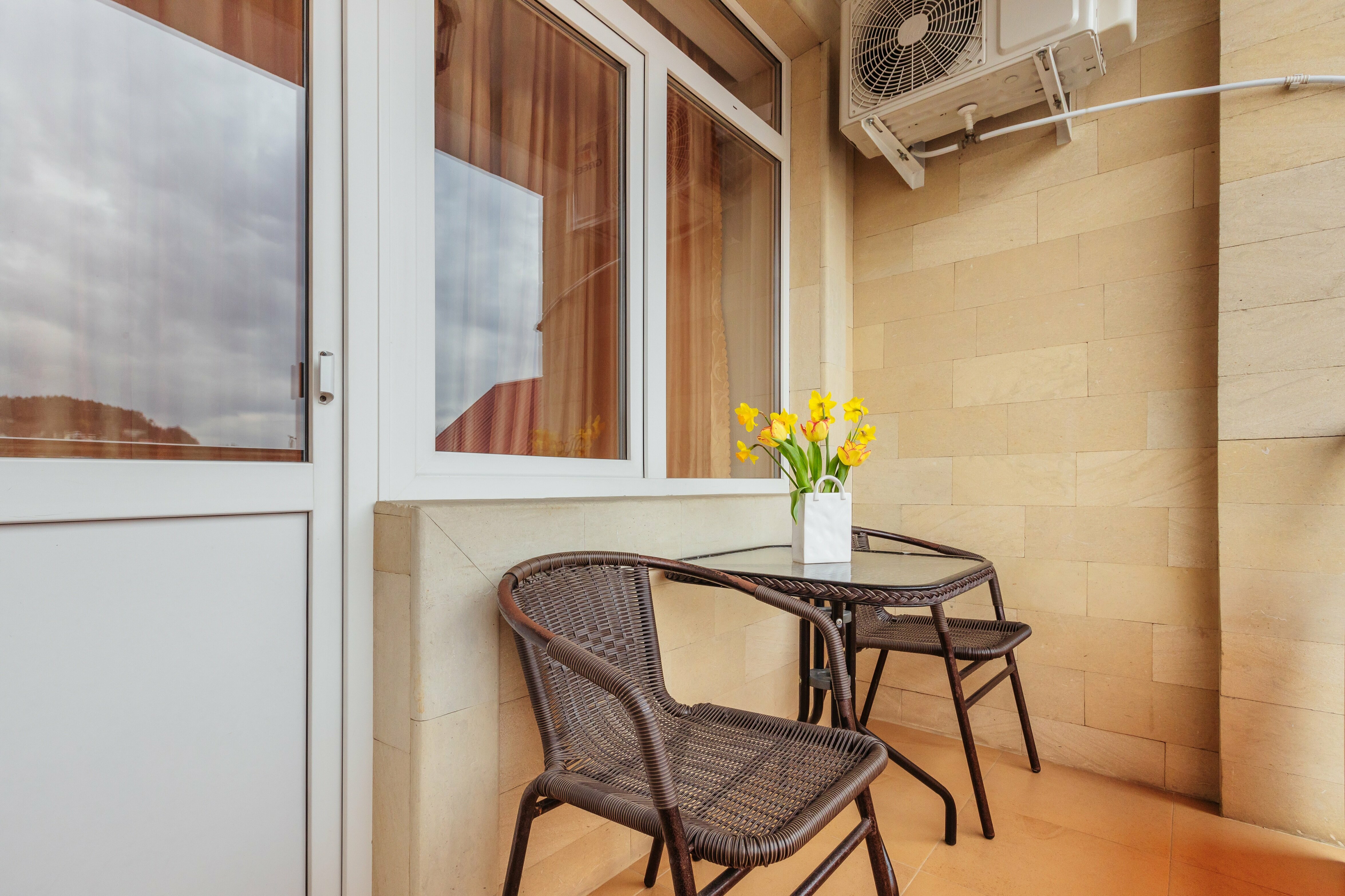 Двухместный номер с 1 кроватью или 2 отдельными кроватями и балконом