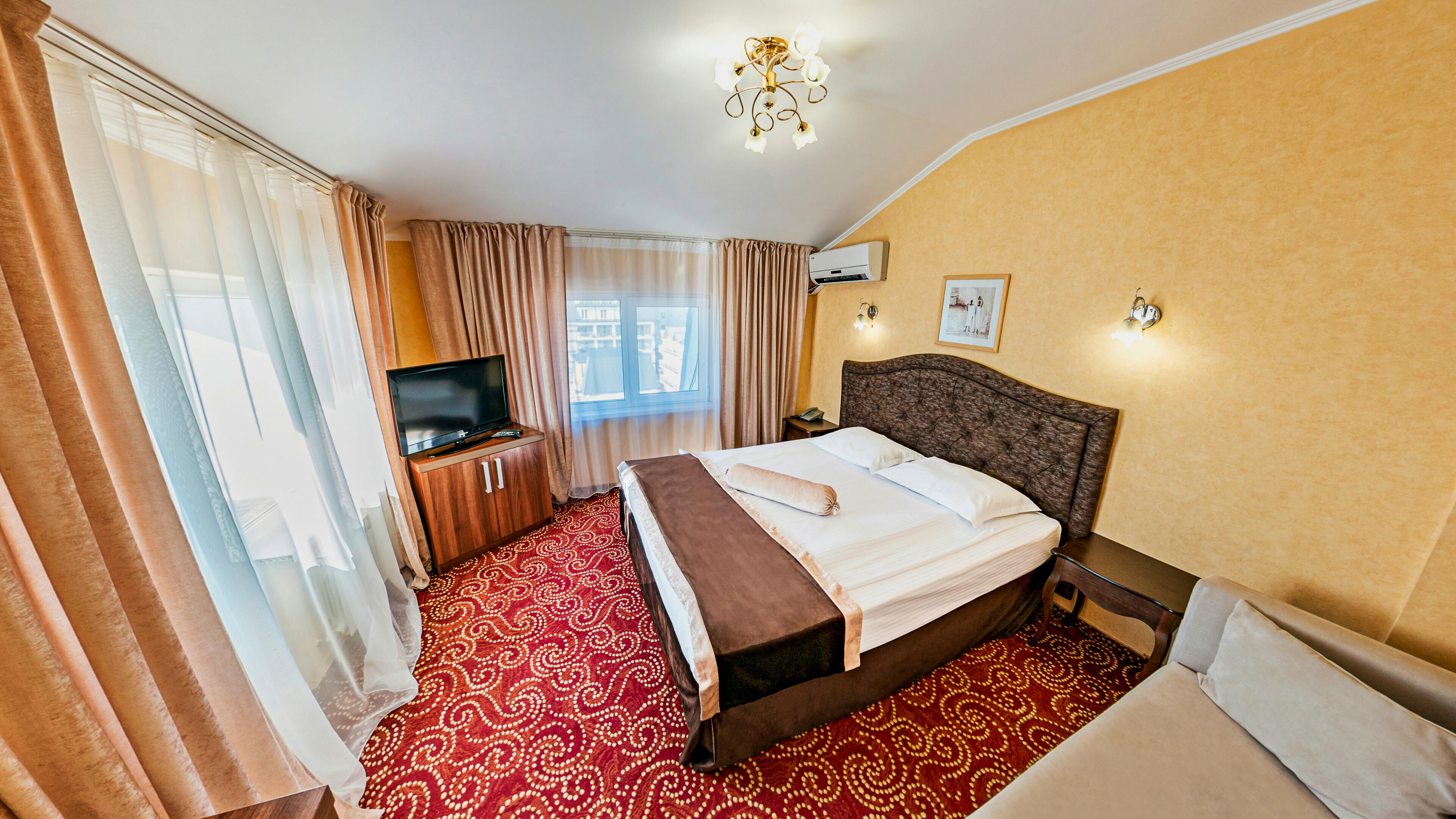 3х-местный "однокомнатный"  "Вид на Море" (боковой) с балконом