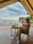 Палатка в Северное сияние