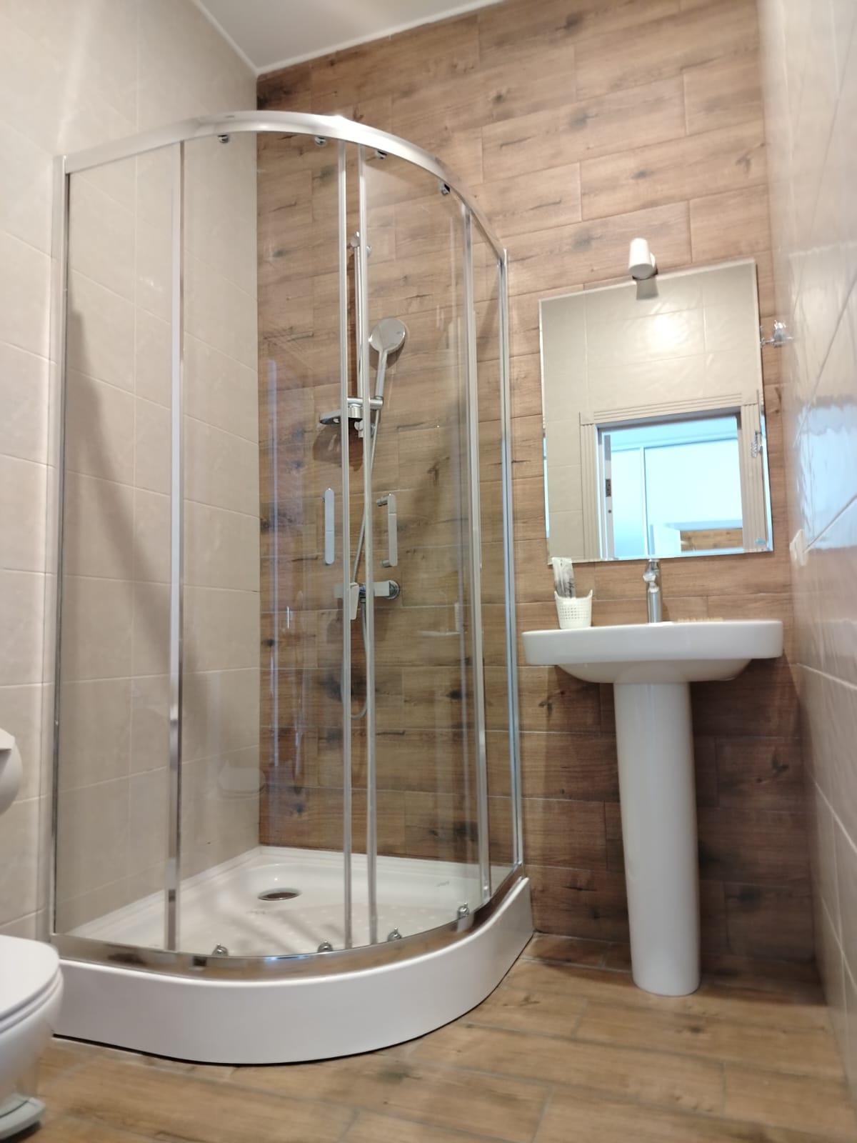 Семейный номер с двухспальной кроватью и диваном