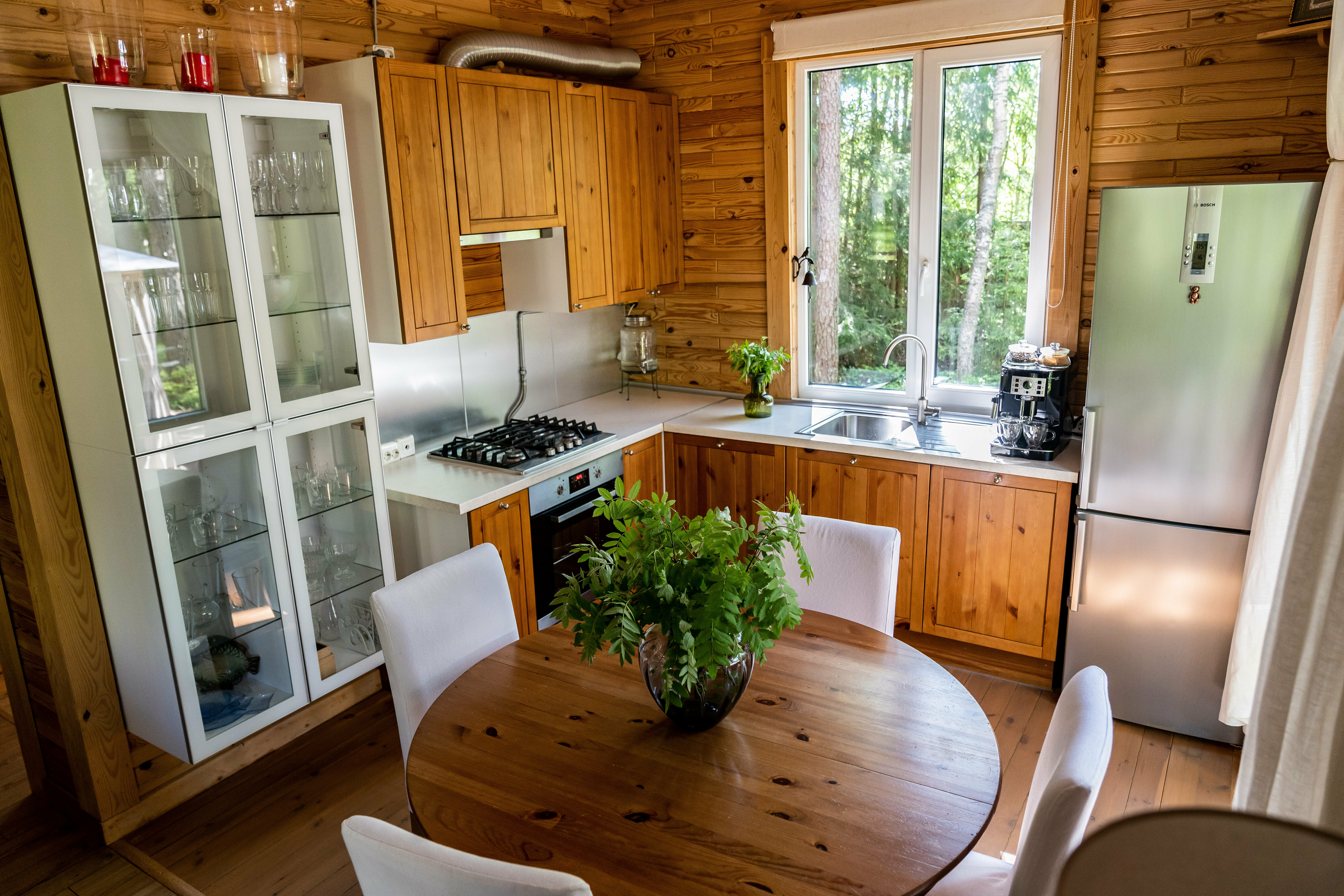 Деревянный дом с камином HARMONY 100