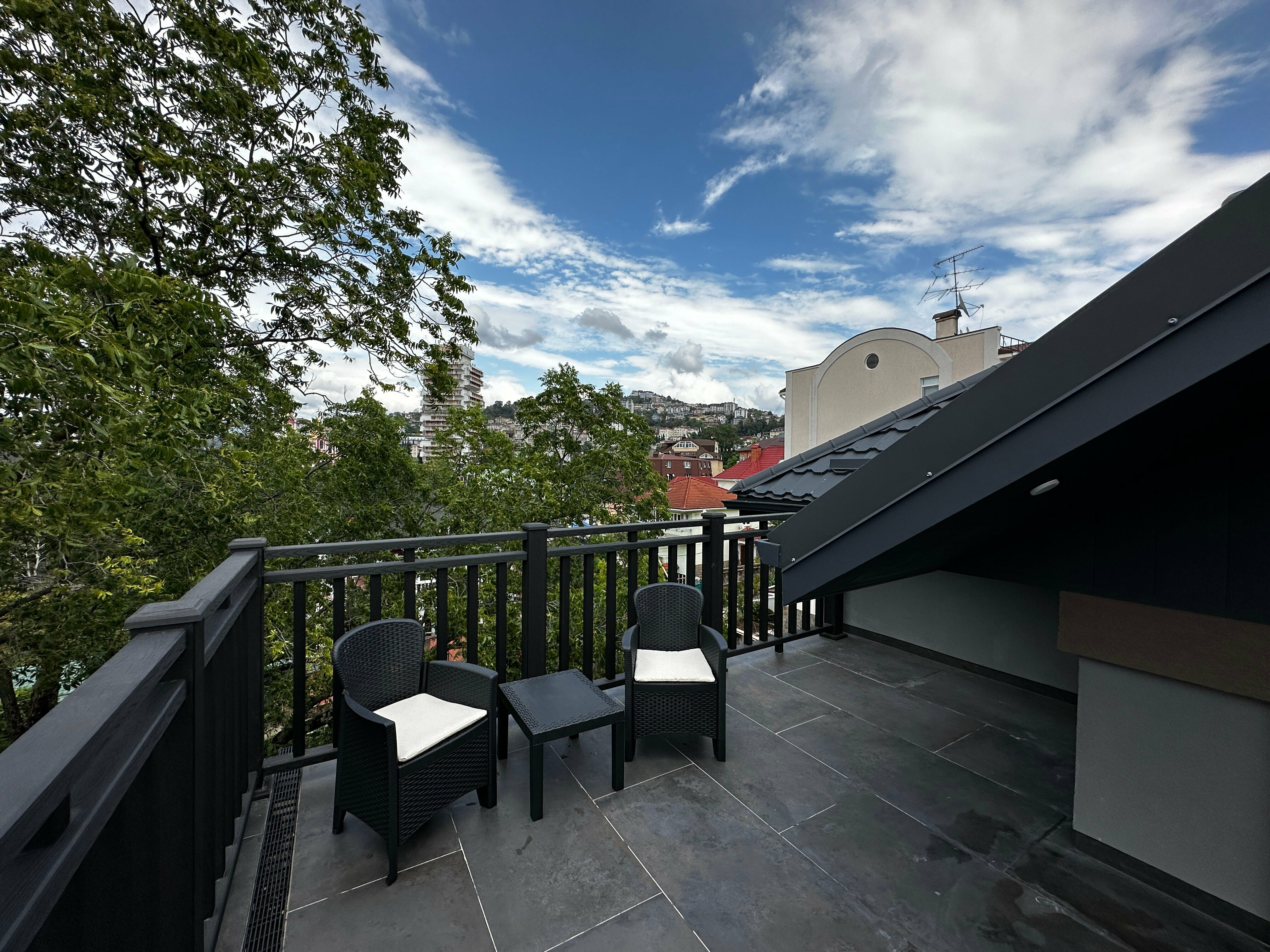 Двухместный номер с 1 кроватью и террасой