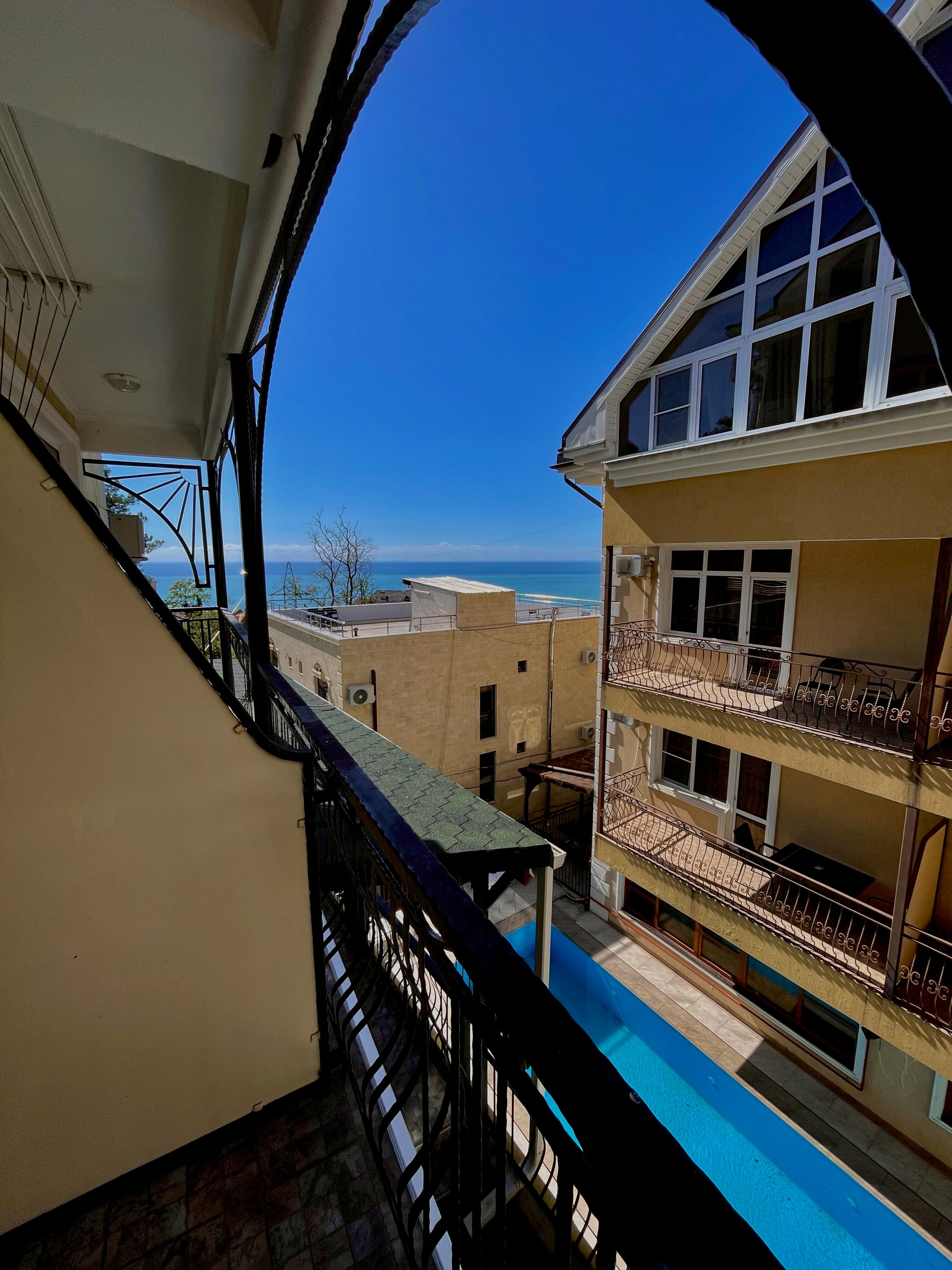 Двухместный номер с 1 кроватью и балконом