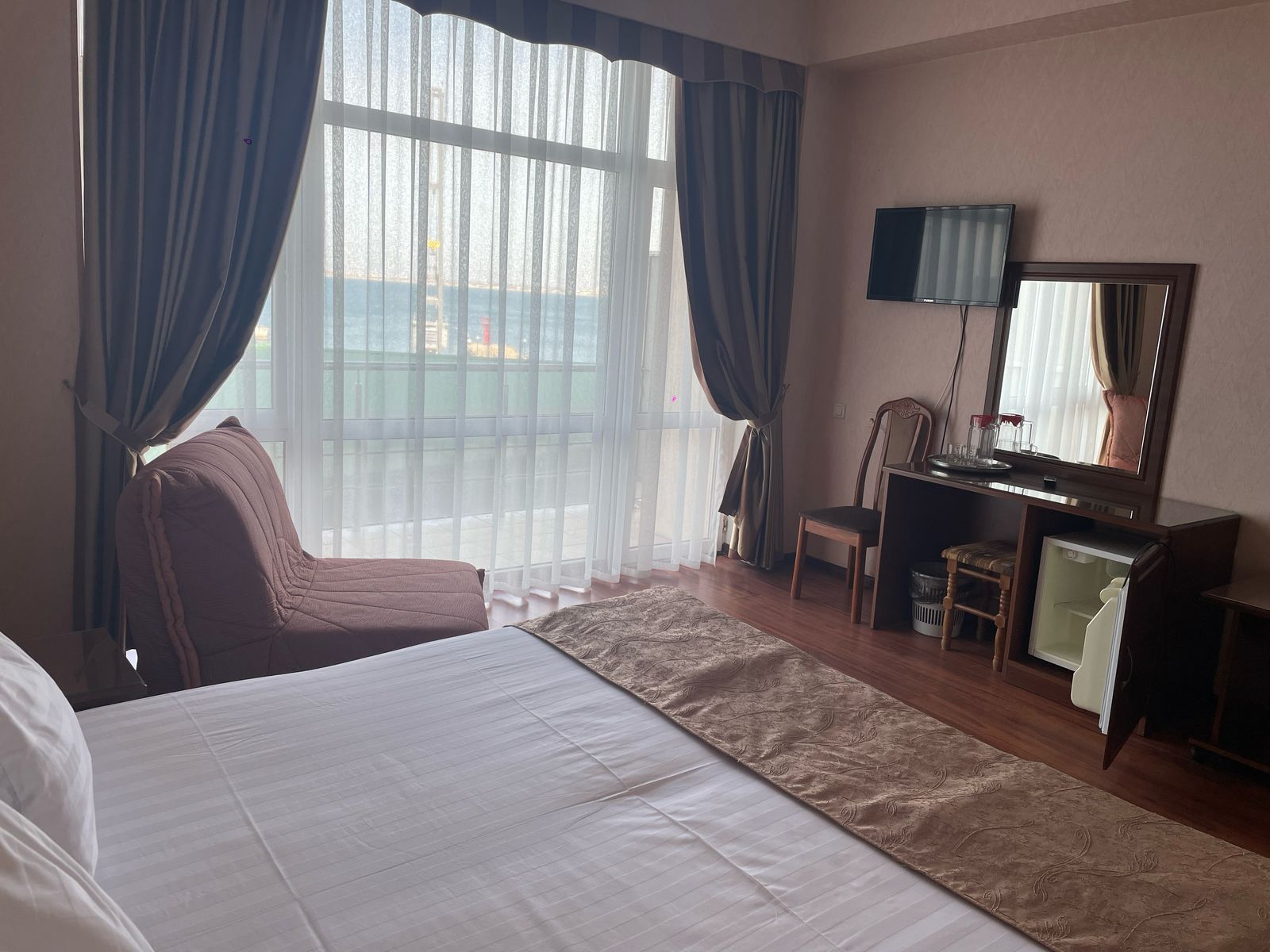 Двухместный номер с 2 отдельными кроватями, вид на море