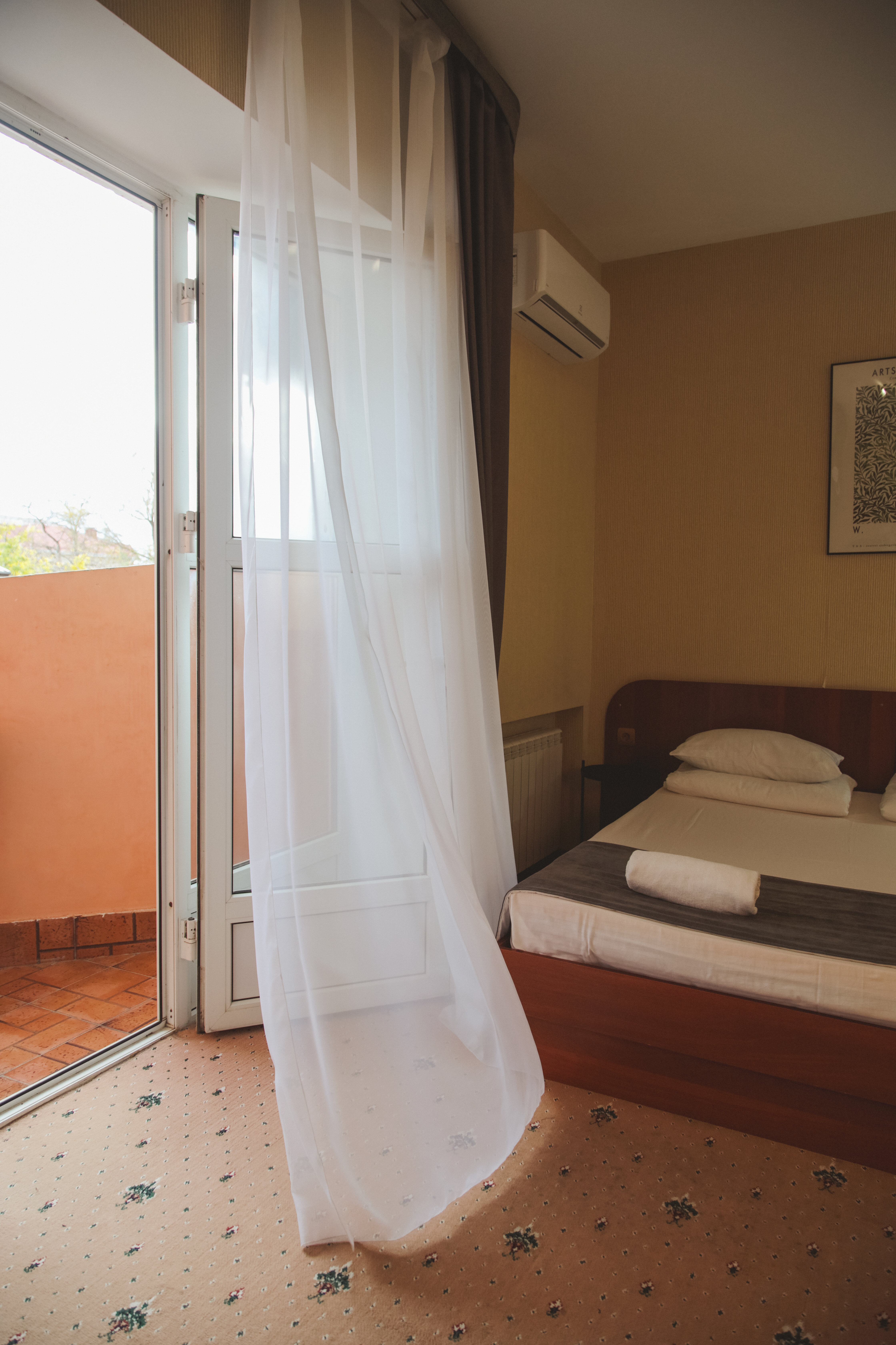 Двухместный номер с 1 кроватью и балконом