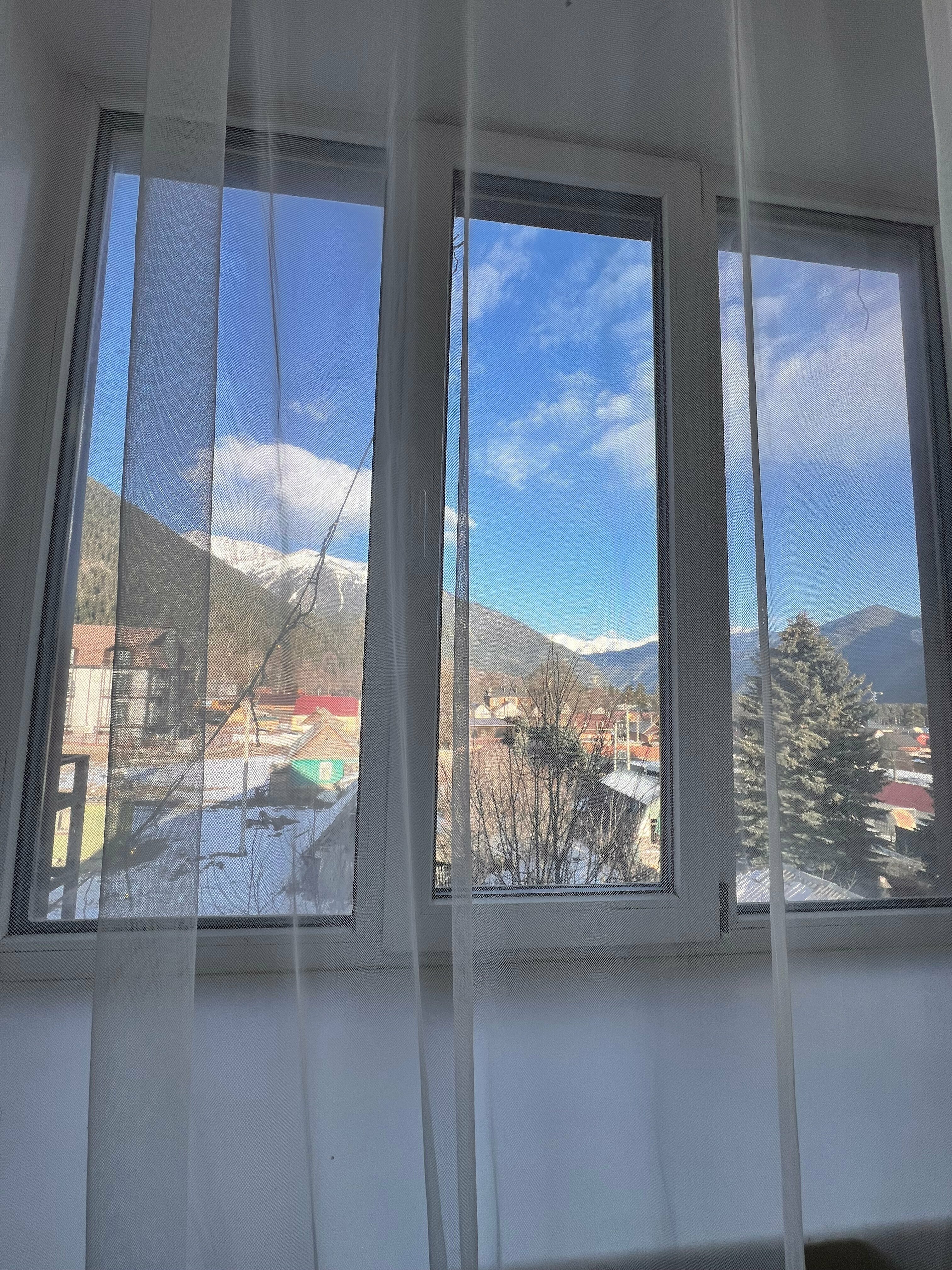 Двухместный номер с 1 кроватью и видом на горы