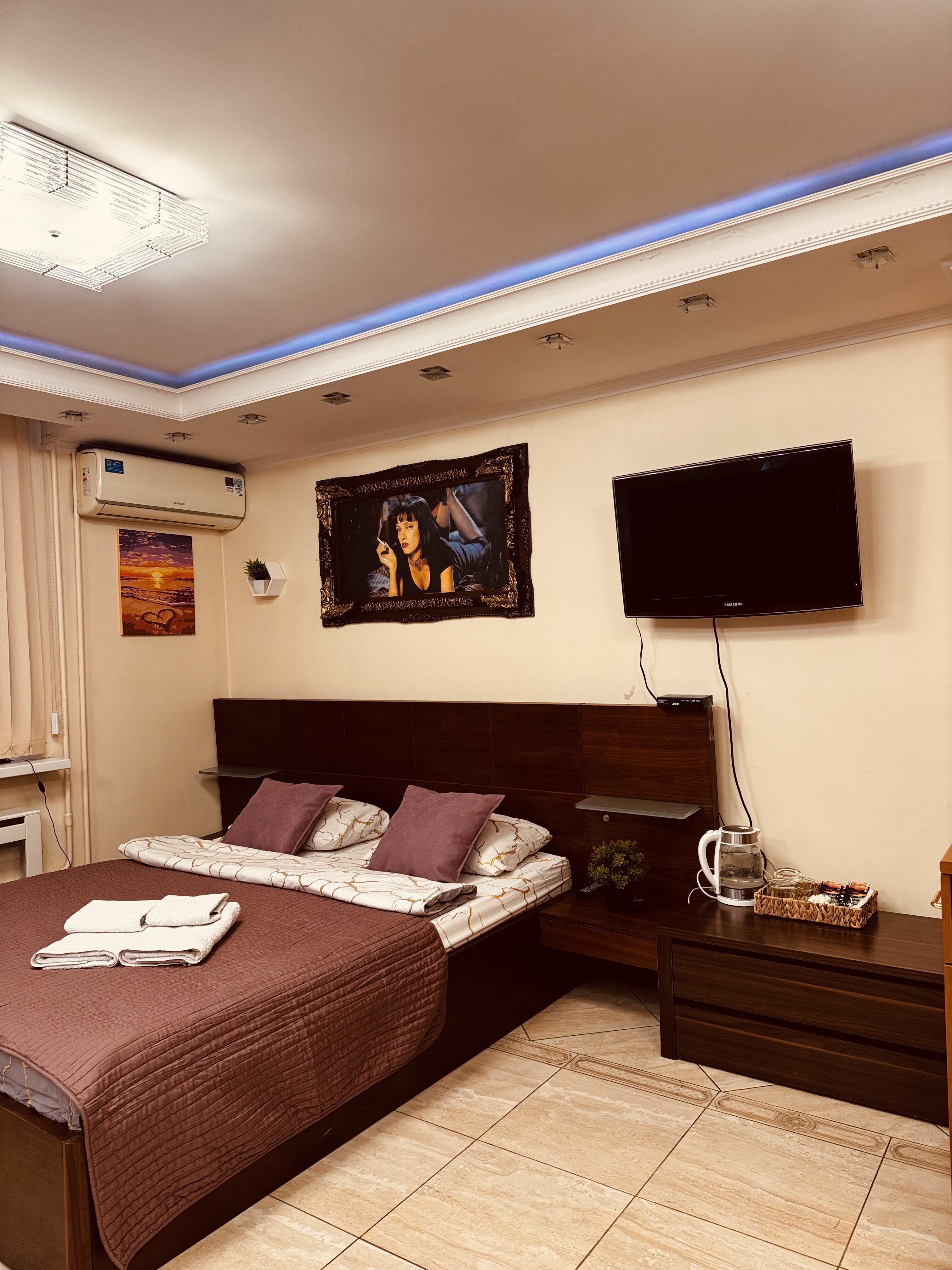 Двухместный номер с 1 кроватью и балконом