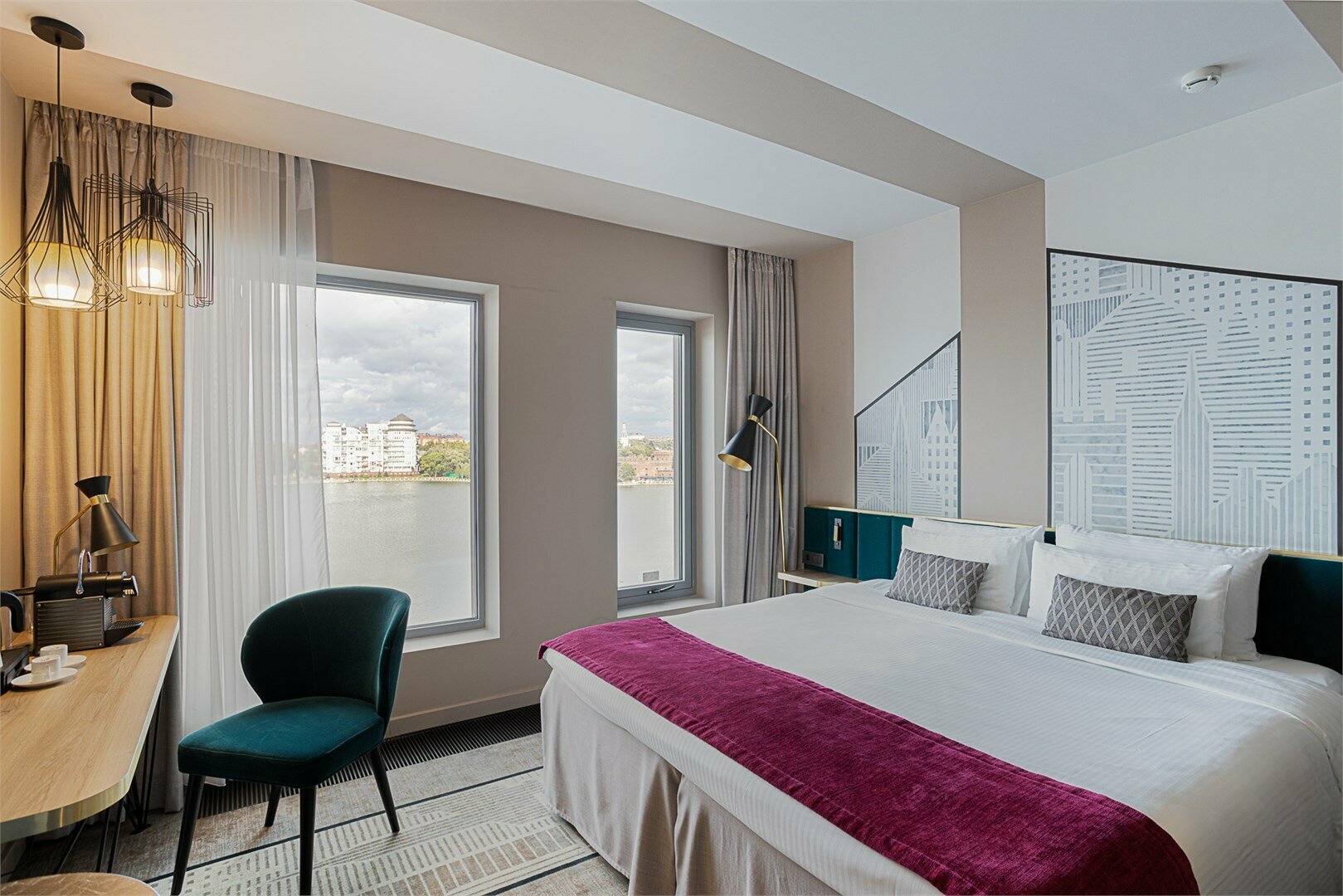 Номер Classic, с видом на озеро - с двуспальной кроватью