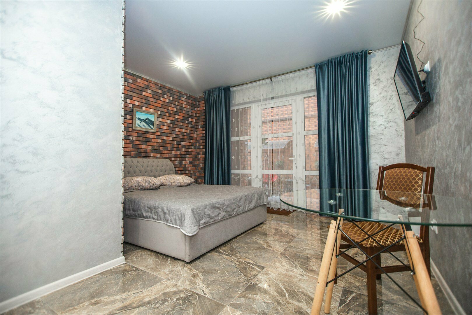 Двухместный номер с 1 кроватью и террасой