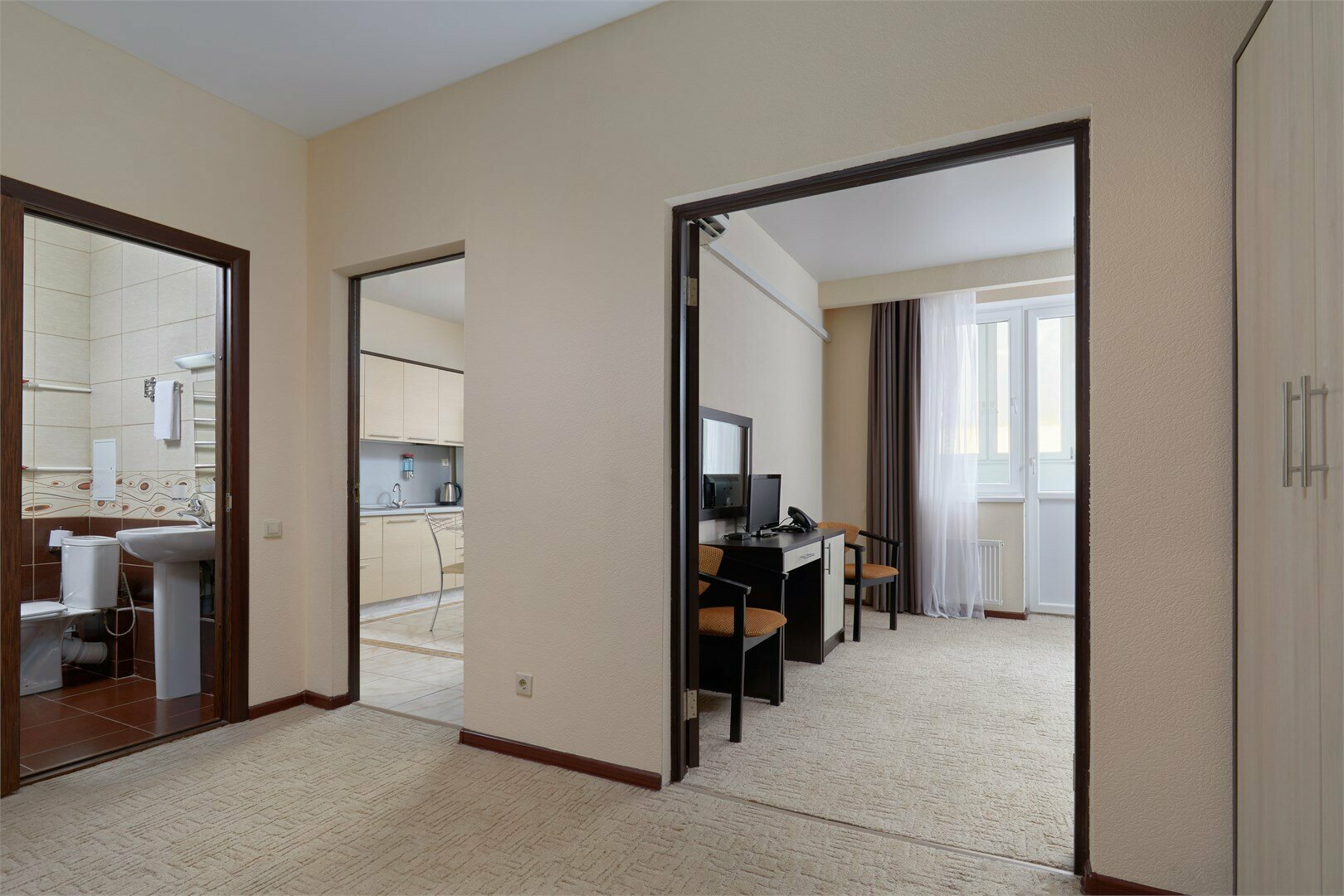 Апартаменты с кухней 1-комнатные