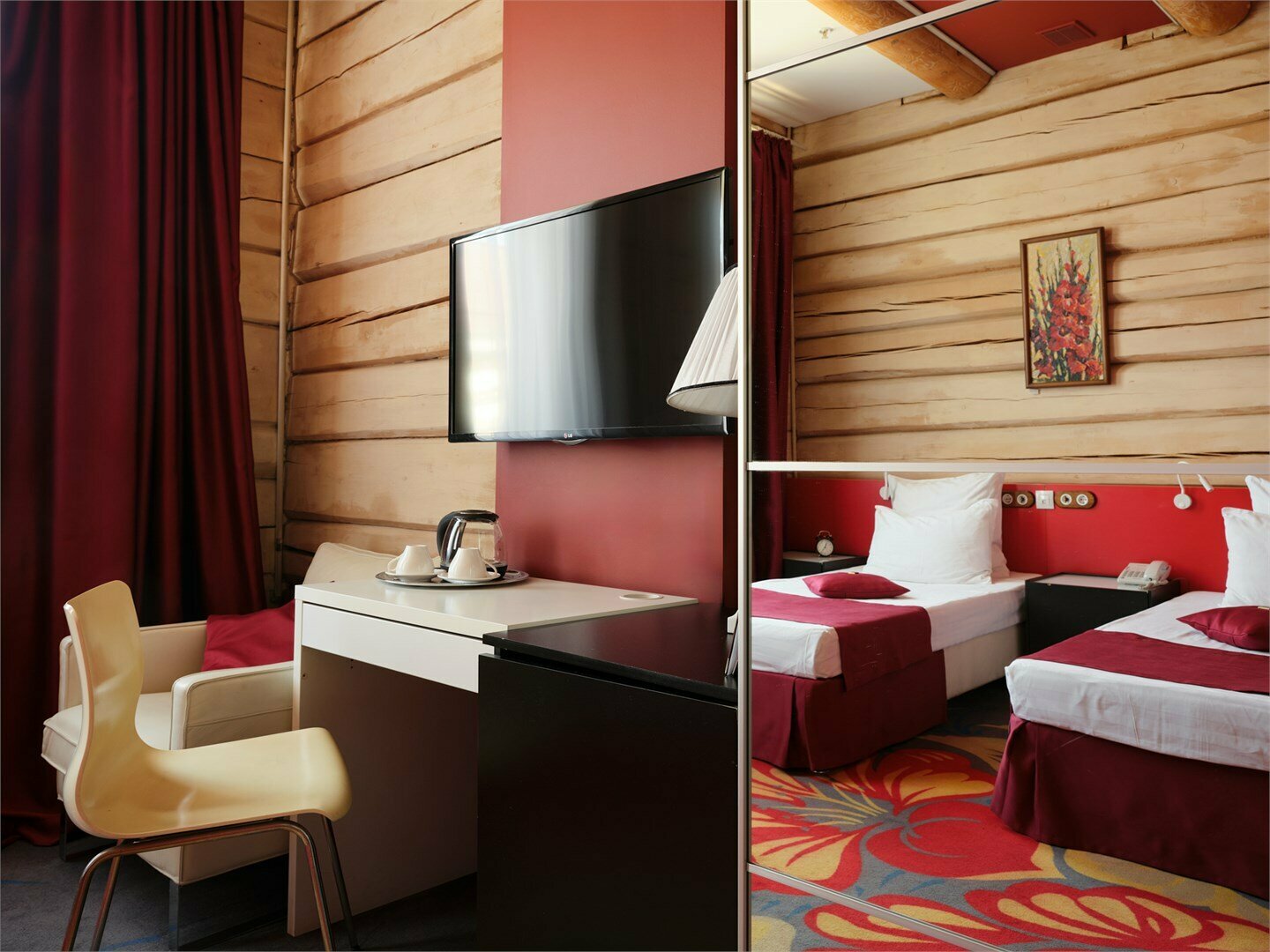 Двухместный номер с 1 кроватью или 2 отдельными кроватями, вид на город