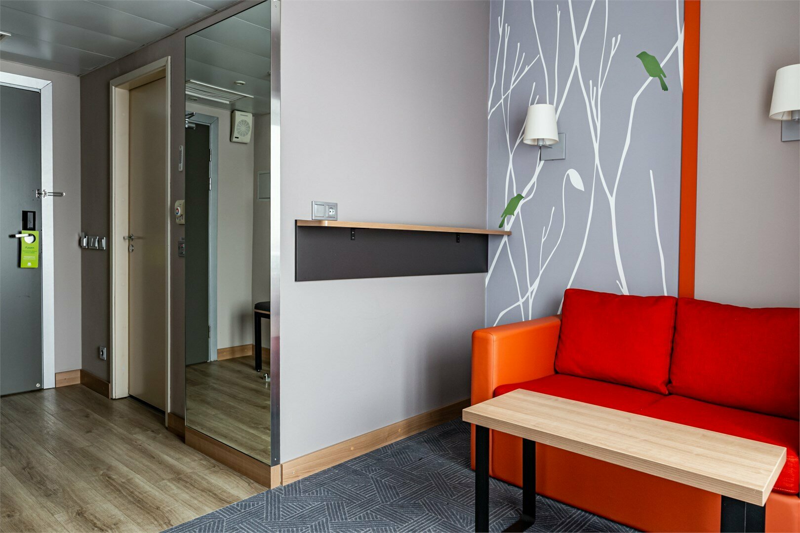 Номер Делюкс с одной большой кроватью и диван-кроватью