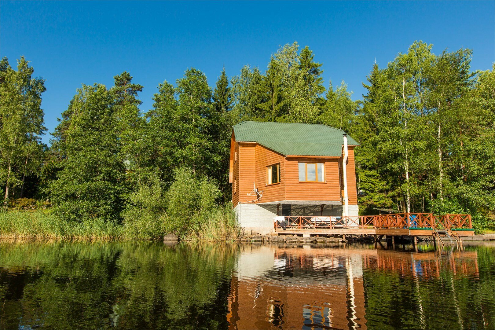 Дом "над водой" № 5 (10 мест) сауна