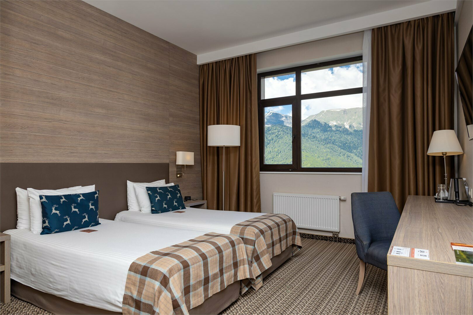 Стандартный двухместный номер с двумя раздельными кроватями (без балкона)