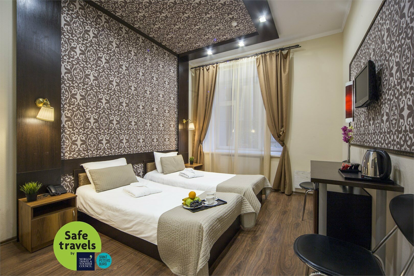 Стандартный двухместный номер с 1 кроватью или 2 отдельными кроватями