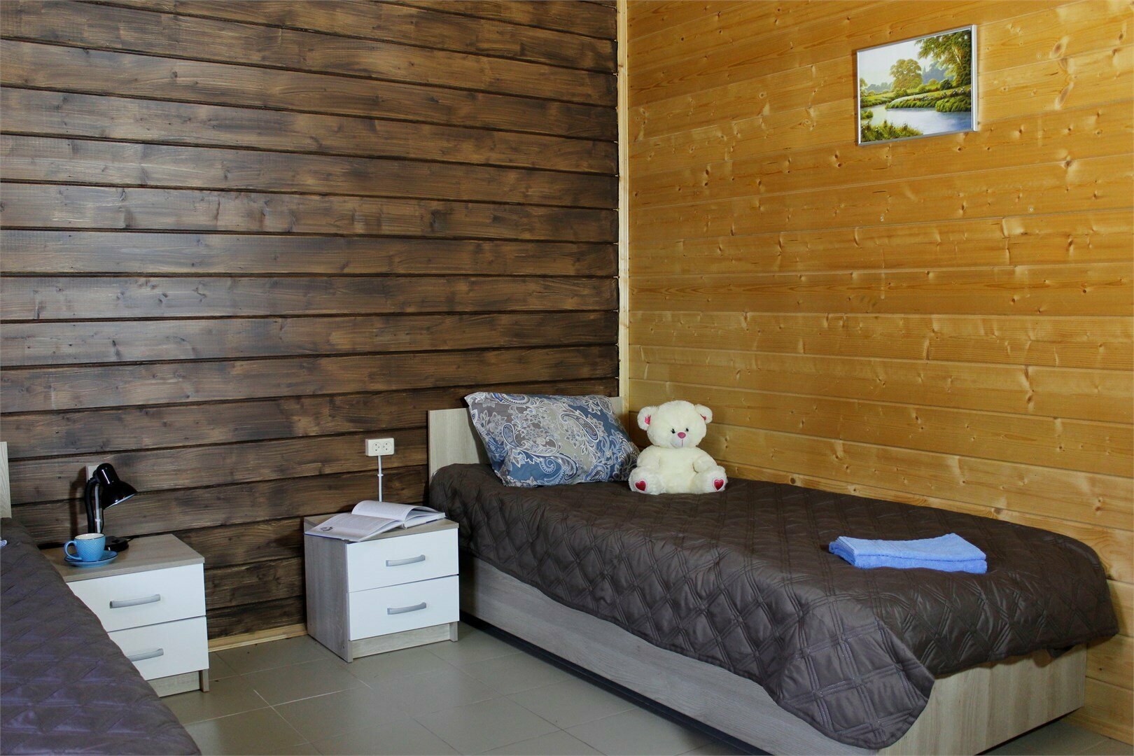 6ти местный одноэтажный коттедж с 3мя спальнями, 2мя двуспальными кроватями и 2мя односпальными