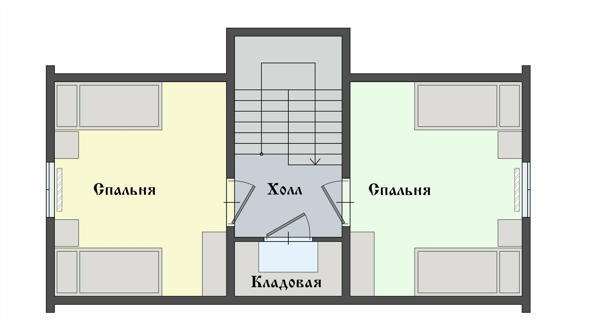 Двухэтажный дом с тремя спальнями