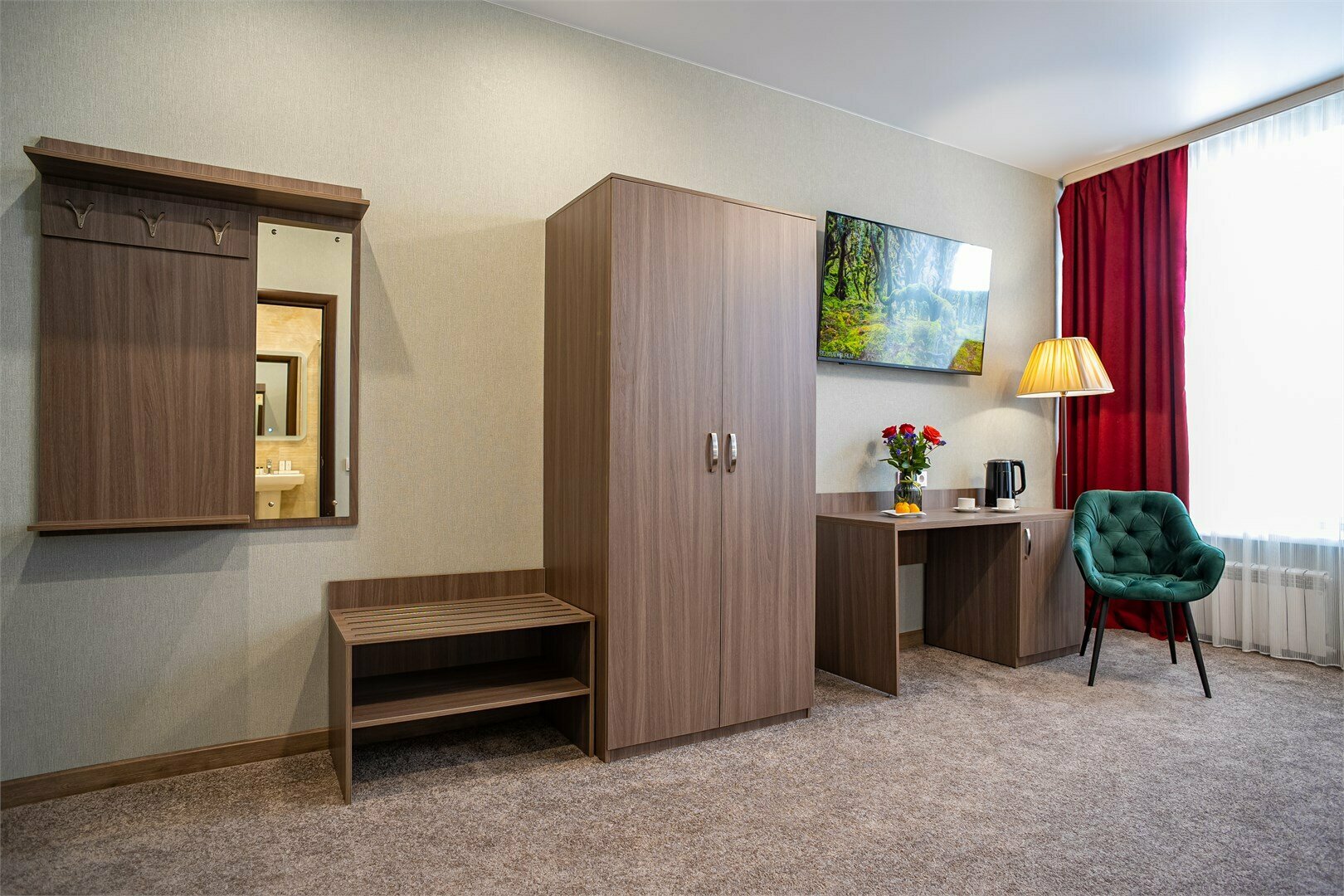 Полулюкс с 1 двуспальной кроватью