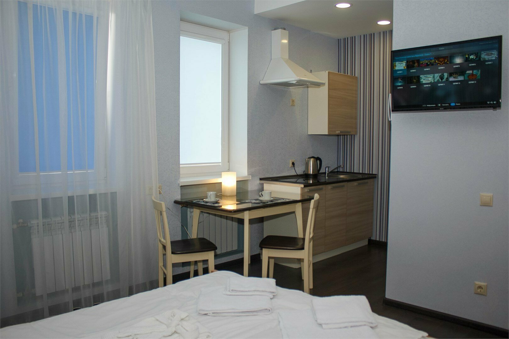 201 - Апартаменты Делюкс с кухней, с 1 кроватью размера "king-size", бесплатная стоянка