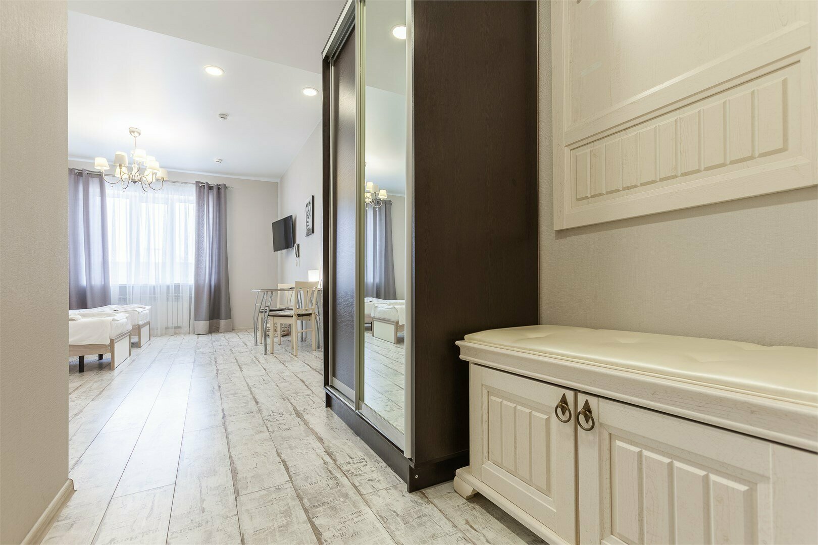 202 - Апартаменты Делюкс с кухней, с 2 раздельными кроватями, электрокамин, бесплатная стоянка