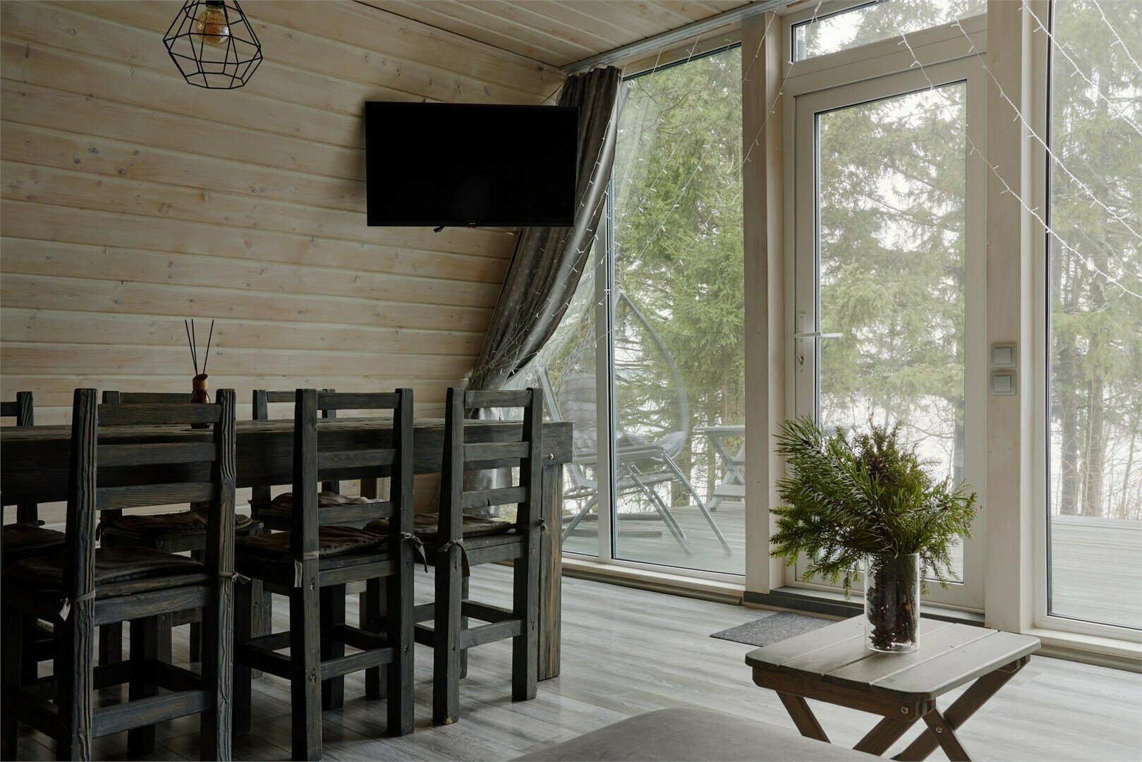 A-FRAME Dream House на первой линии с большой террасой, гриль зоной и банным чаном