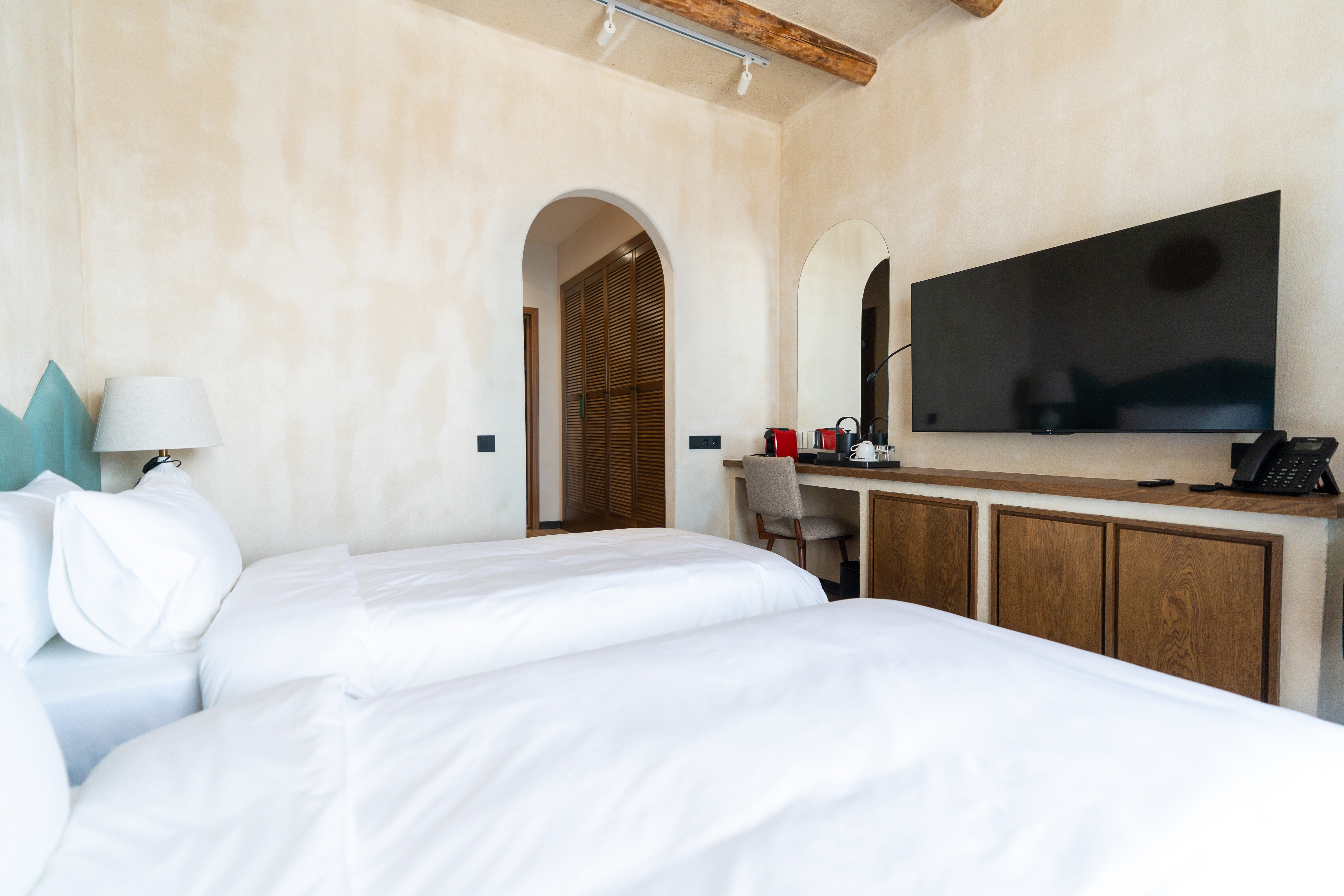 Двухместный номер с 2 отдельными кроватями, вид на горы