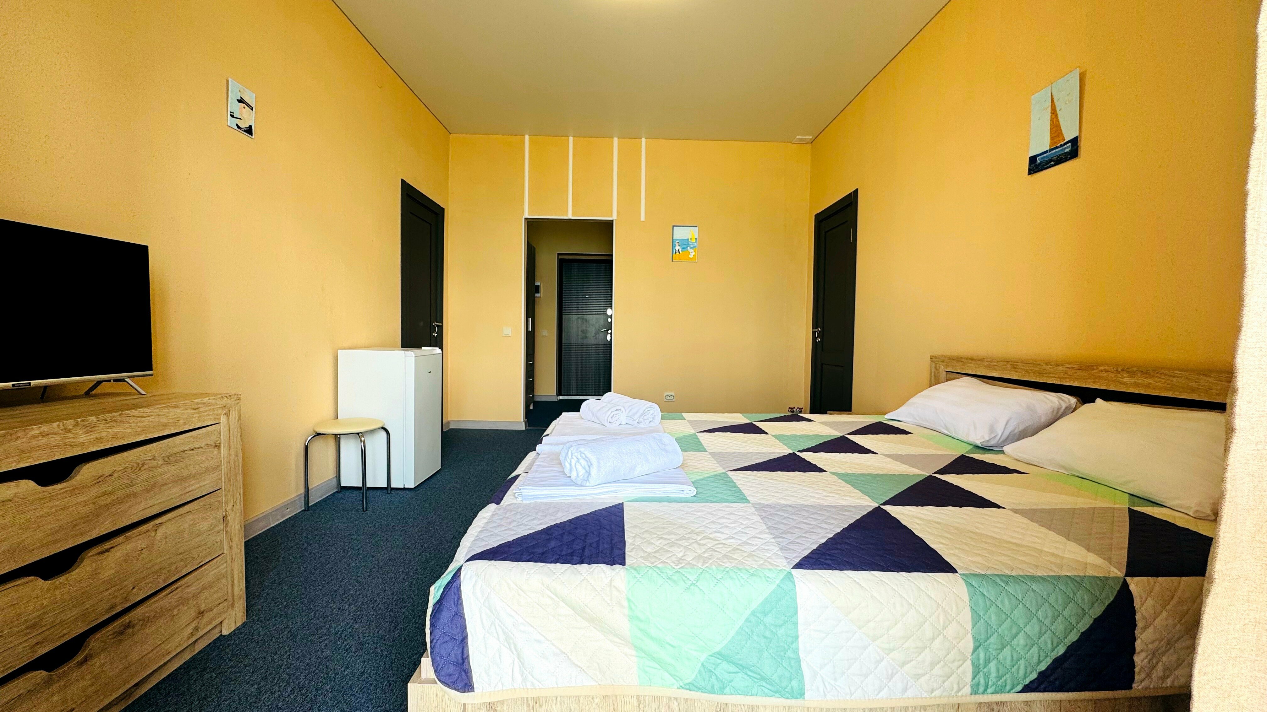 Двухместный номер Делюкс с 1 кроватью и балконом, вид на море