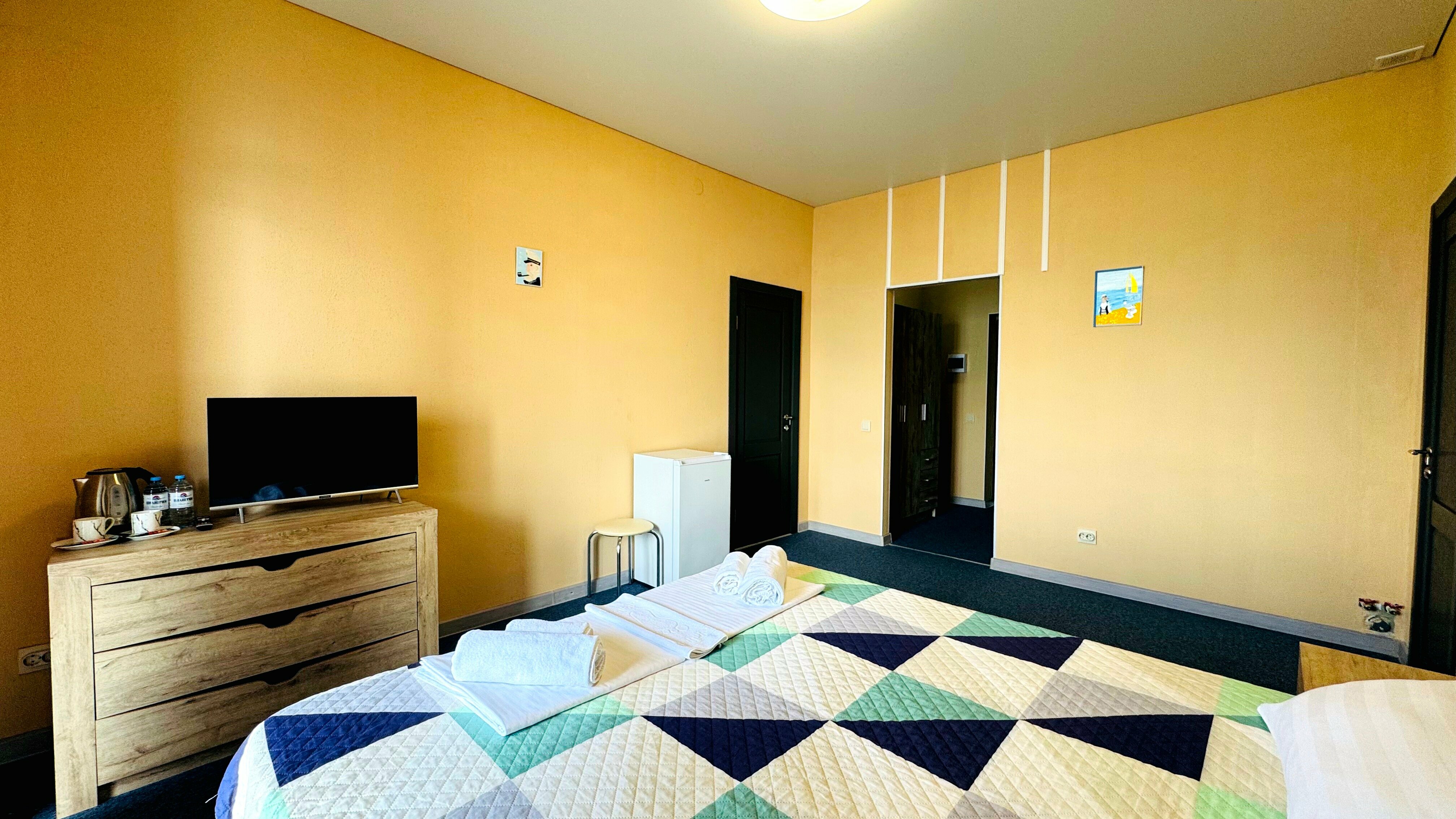 Двухместный номер Делюкс с 1 кроватью и балконом, вид на море