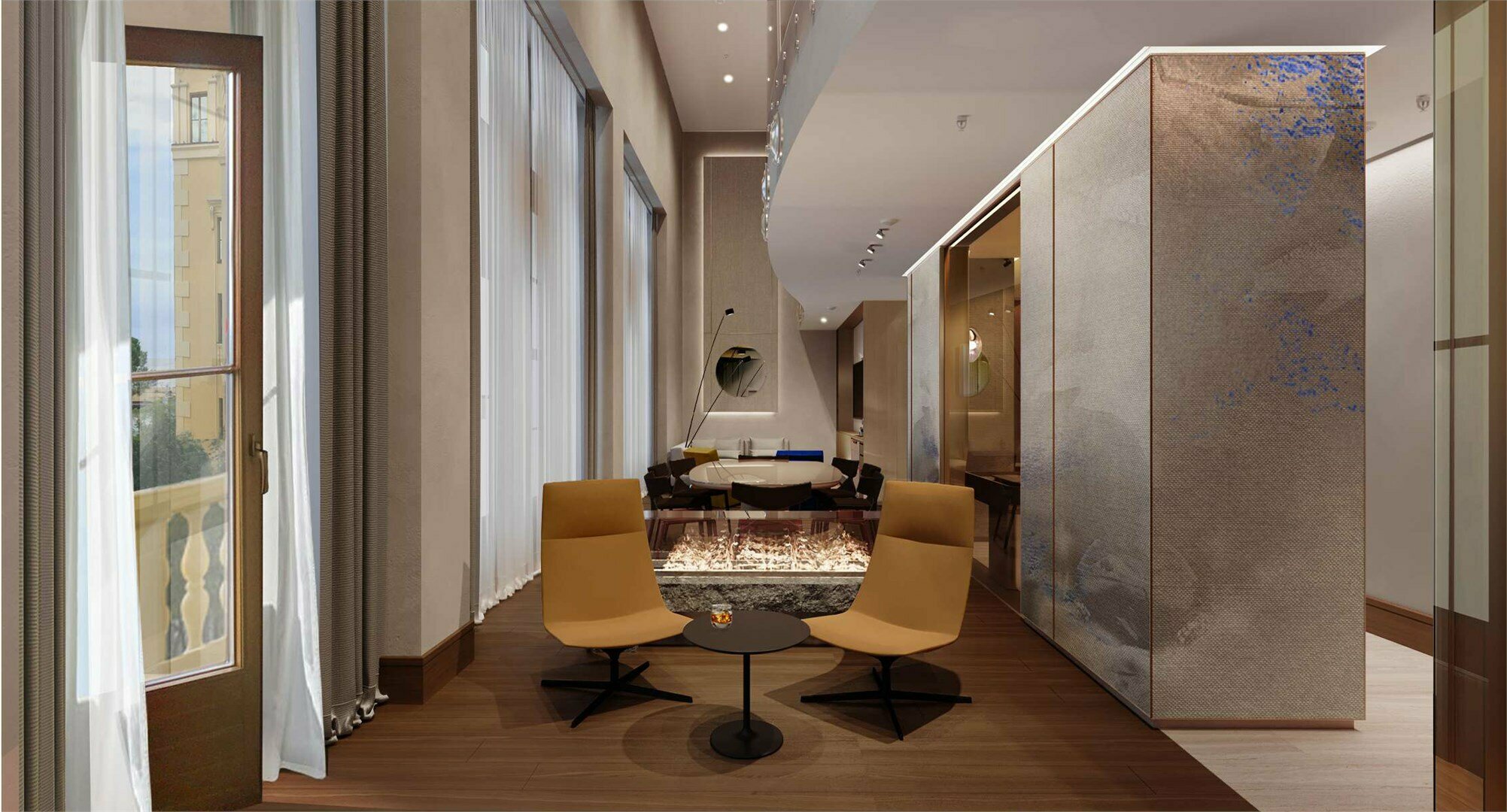 Номер Grand Duplex двухуровневый, вид на море - с двуспальной кроватью, раскладным диваном