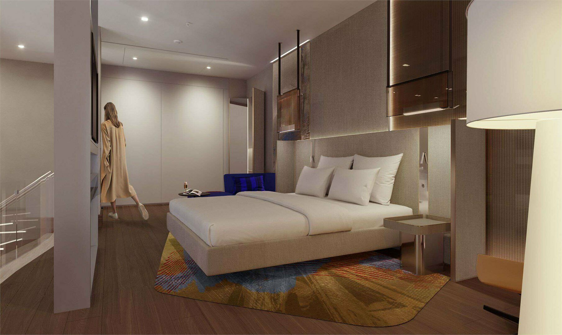 Номер Duplex двухуровневый, вид на море - с двуспальной кроватью и диваном