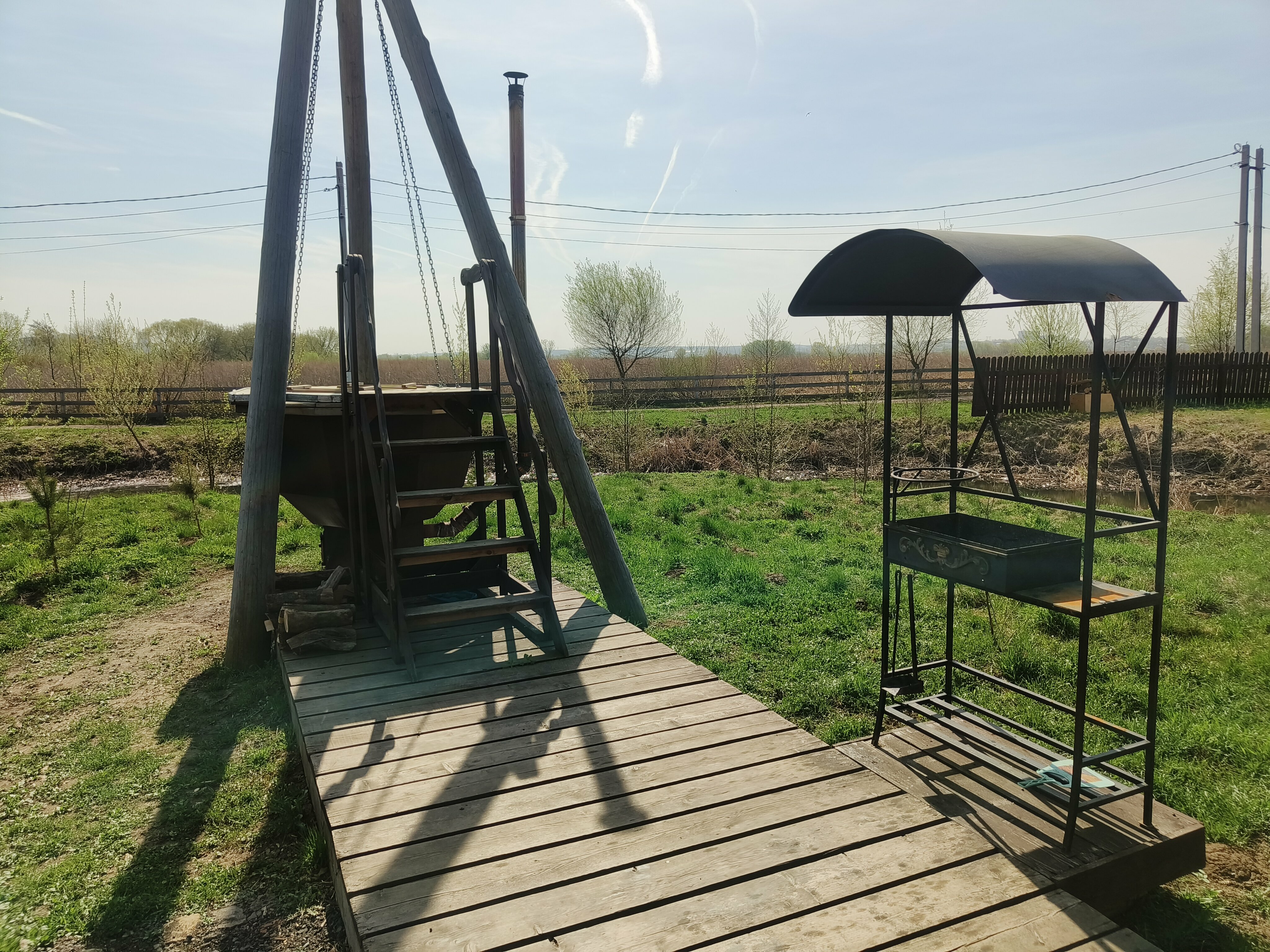 Бунгало с баней и чаном