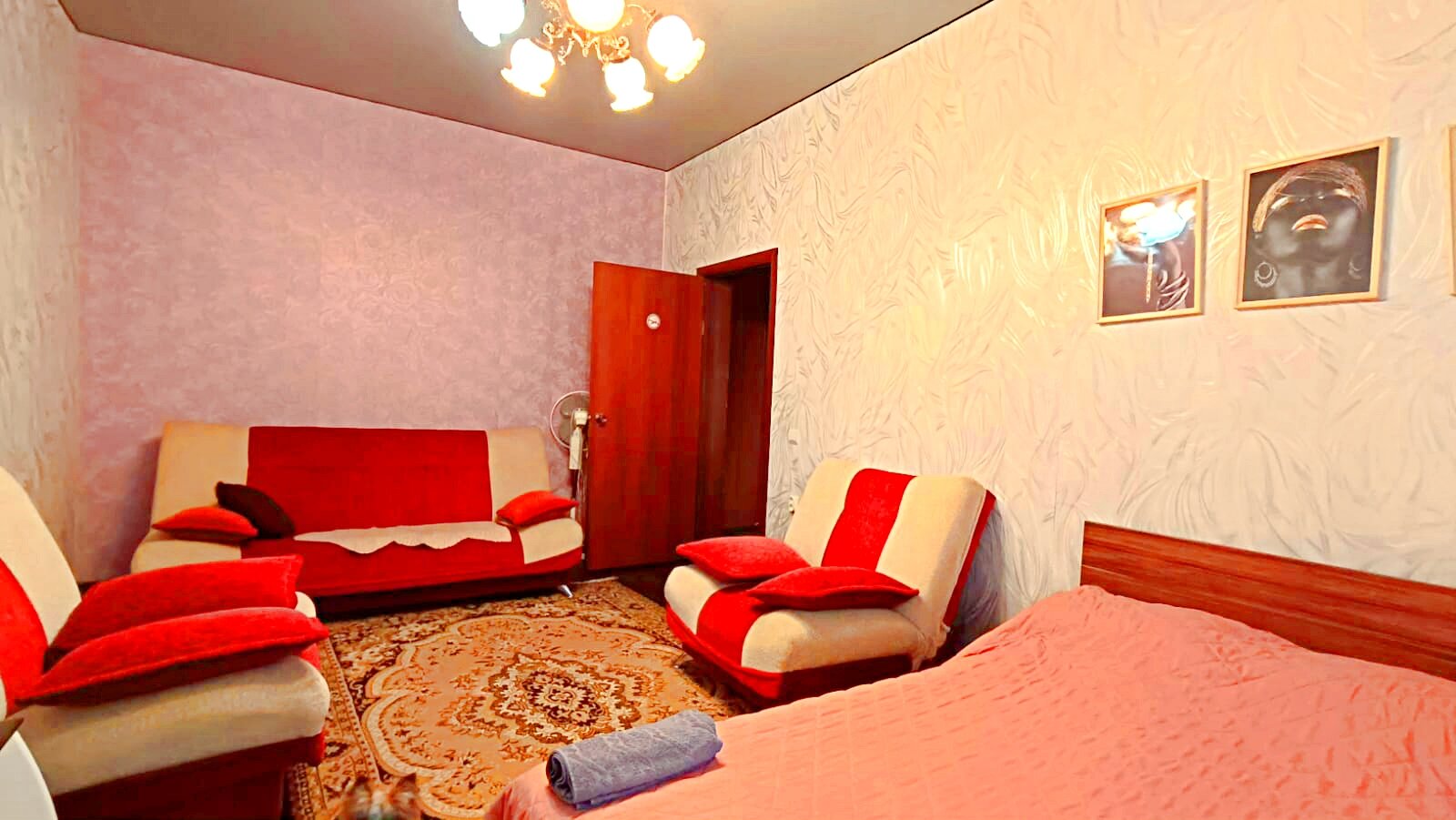 Однокомнатная, трехместная квартира