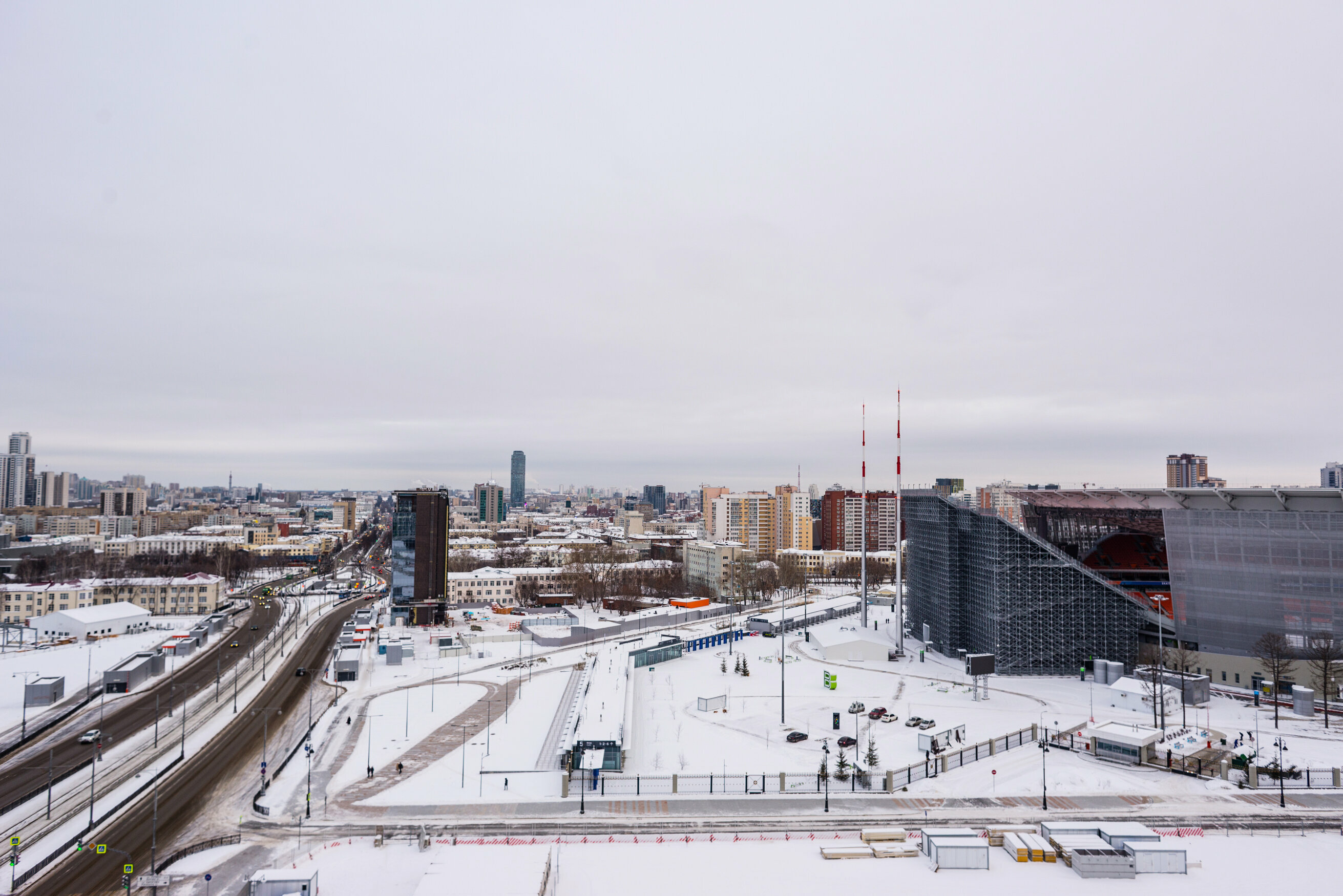 Двухкомнатный номер с балконом на 13 этаже