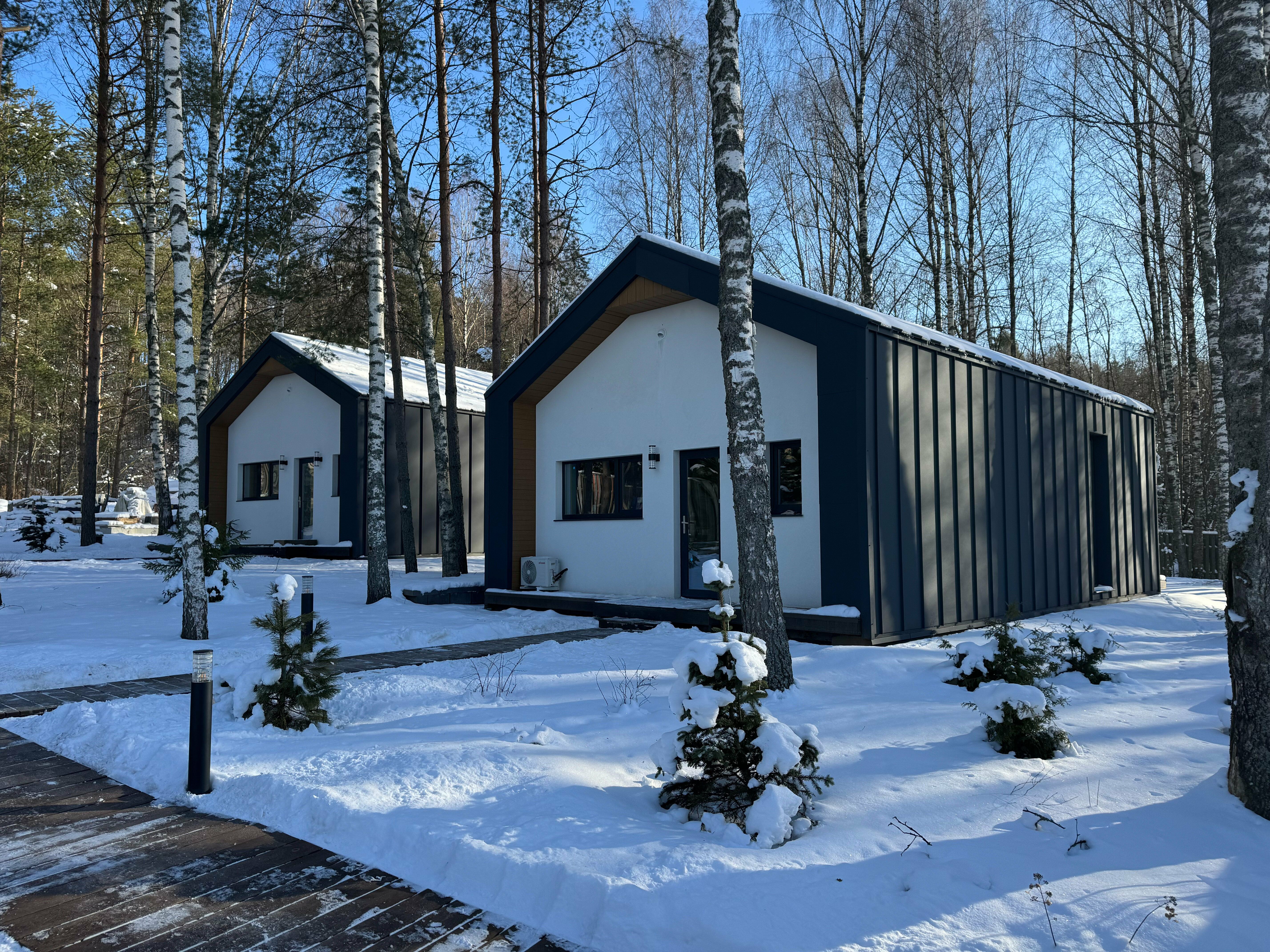 Барнхаус премиум с видом на лес и озеро