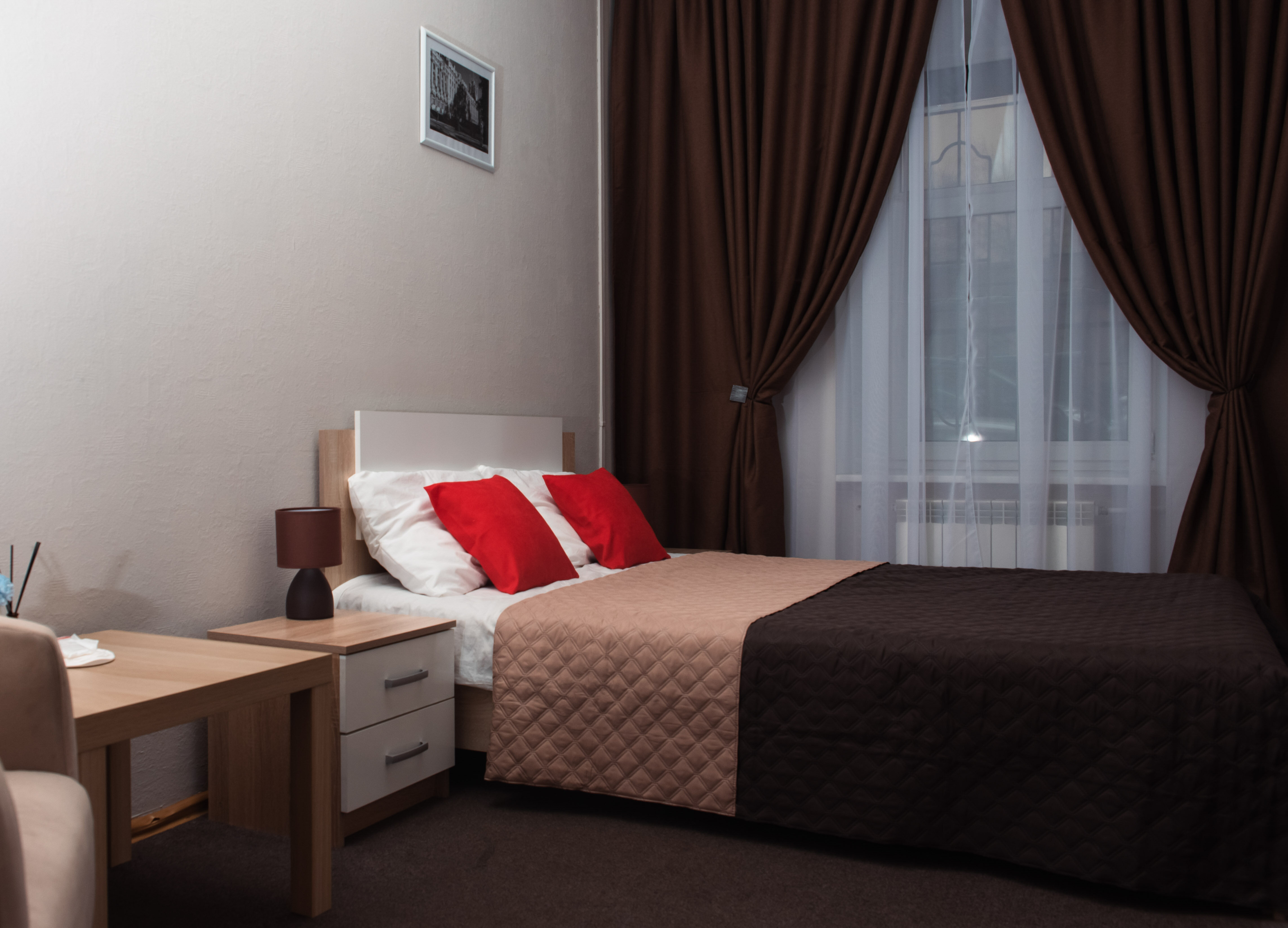 Двухместный номер с 1 кроватью и общей ванной комнатой