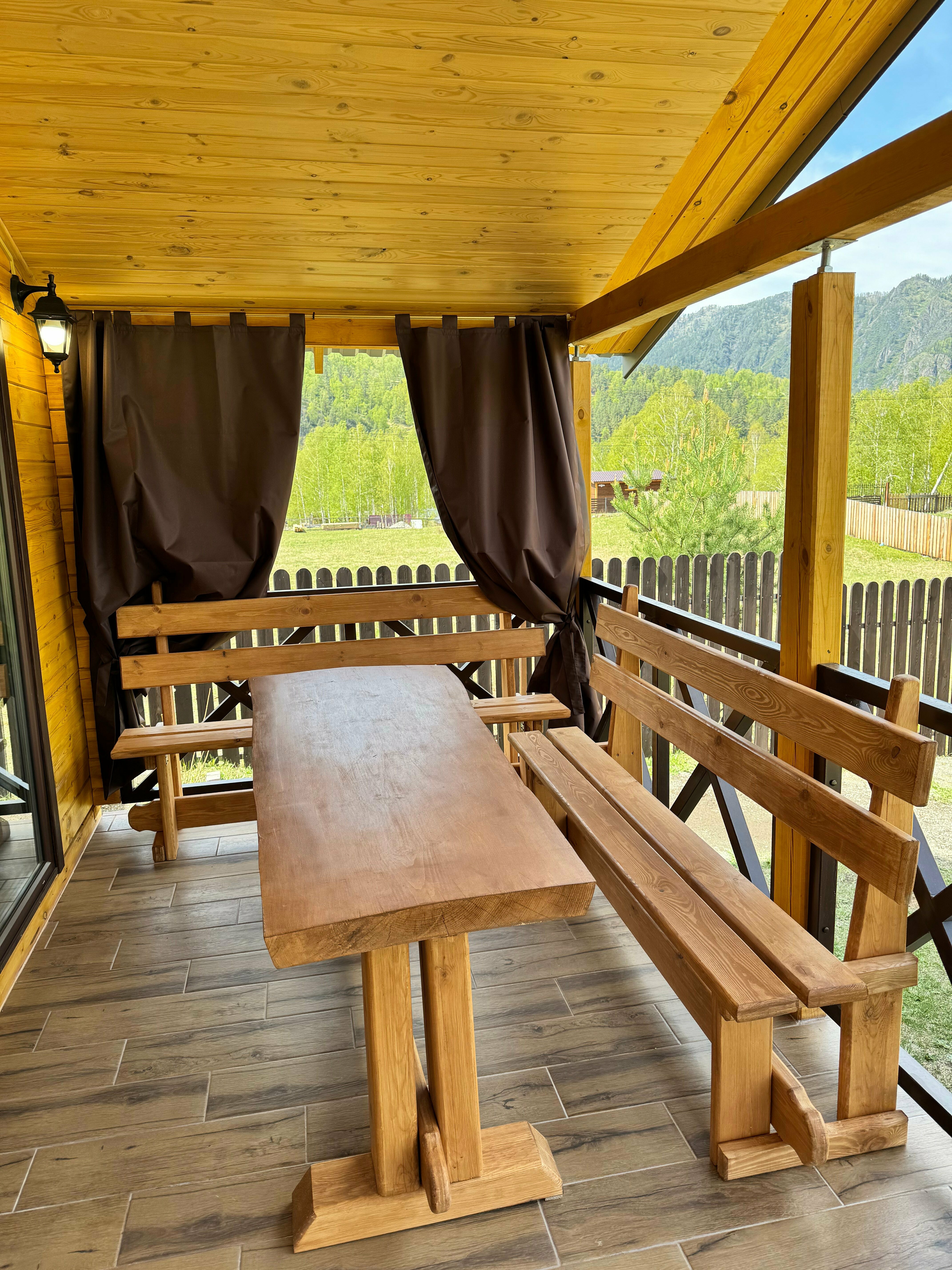 Двухместный номер с 2 отдельными кроватями, вид на горы