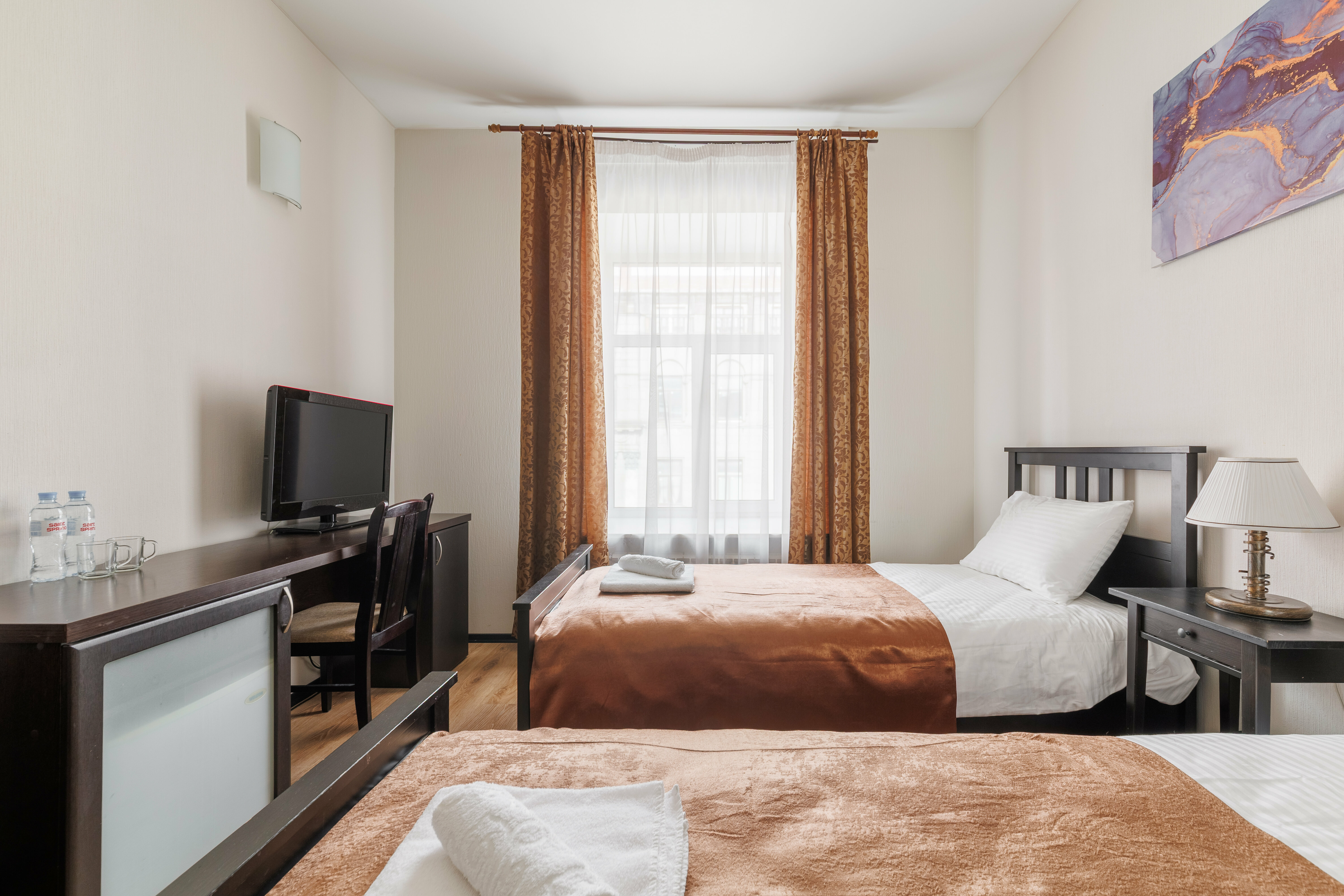 Меблированная комната формата «Классика» с 2 кроватями