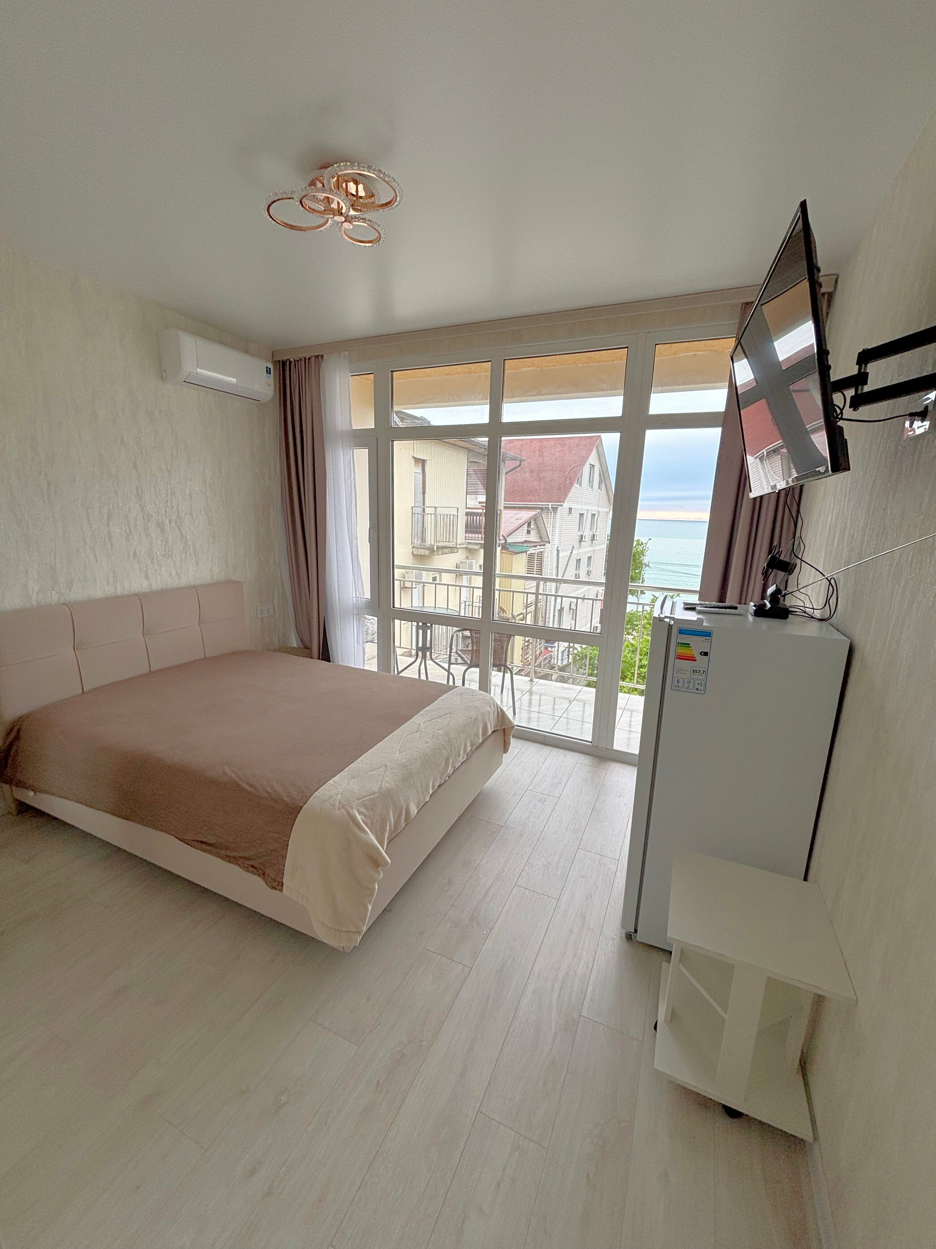 Двухместный номер Делюкс с 1 кроватью и балконом, вид на море