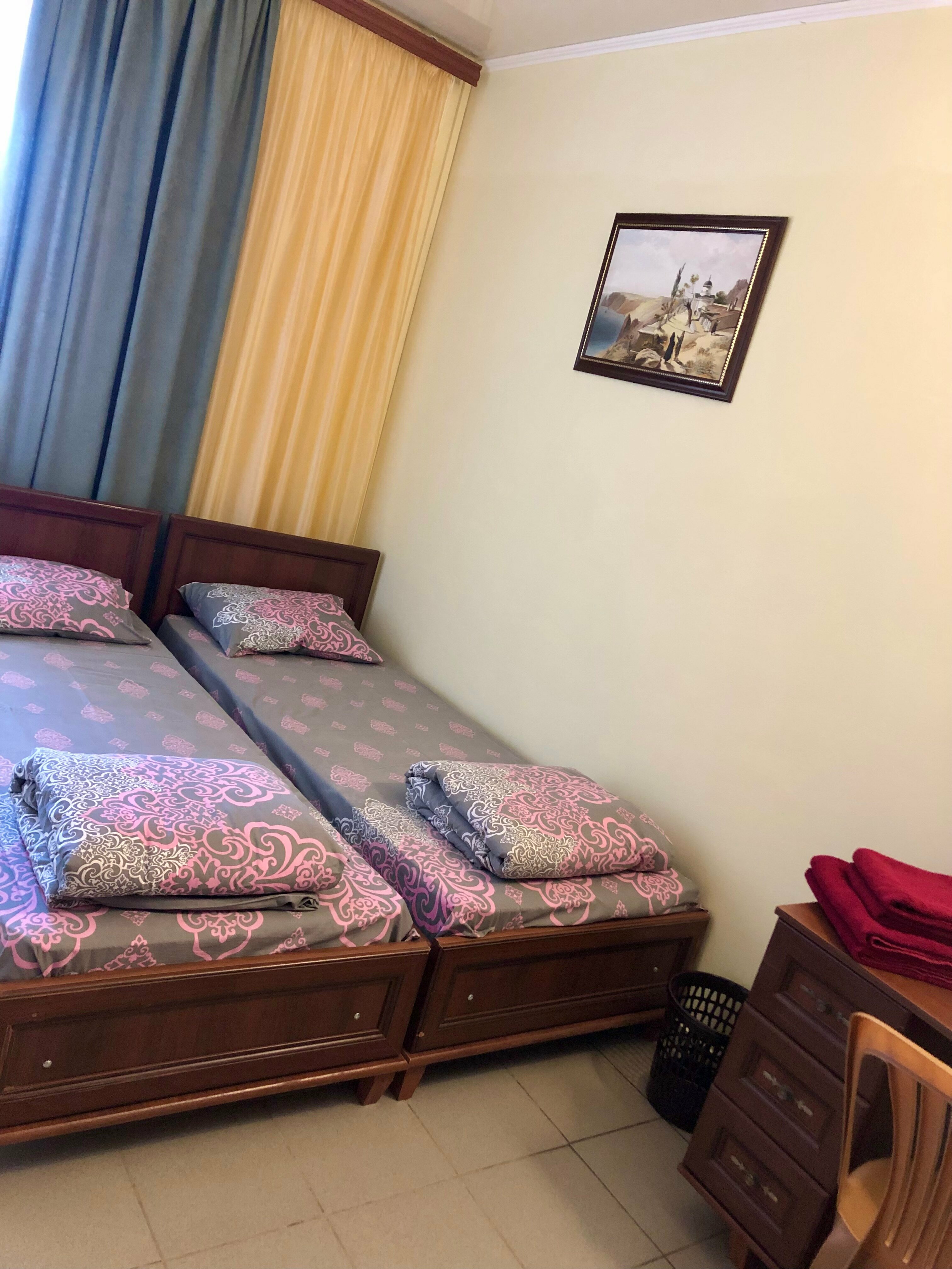 Двухместный номер с 2 отдельными кроватями и ванной