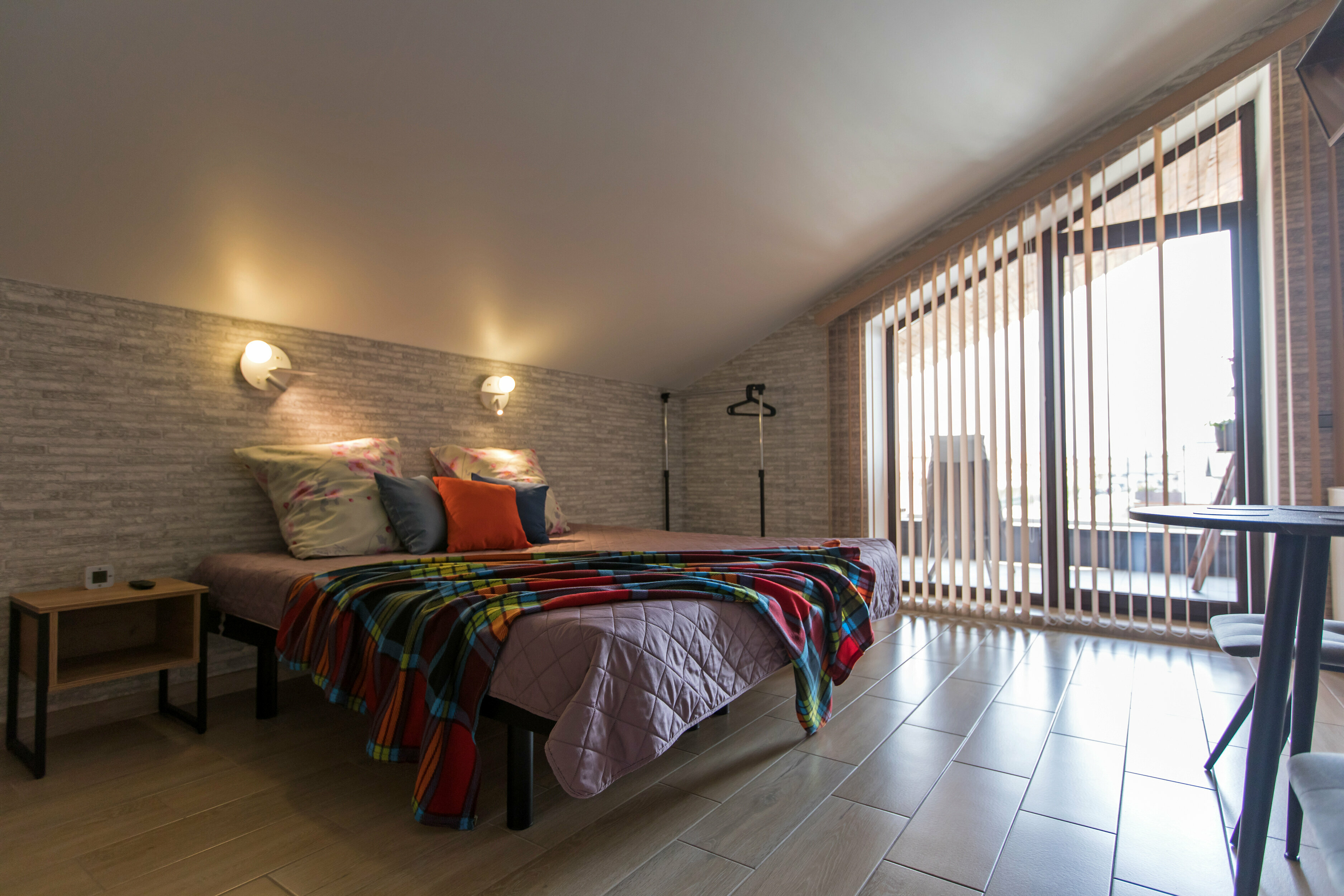 Двухместный номер с 1 кроватью и балконом