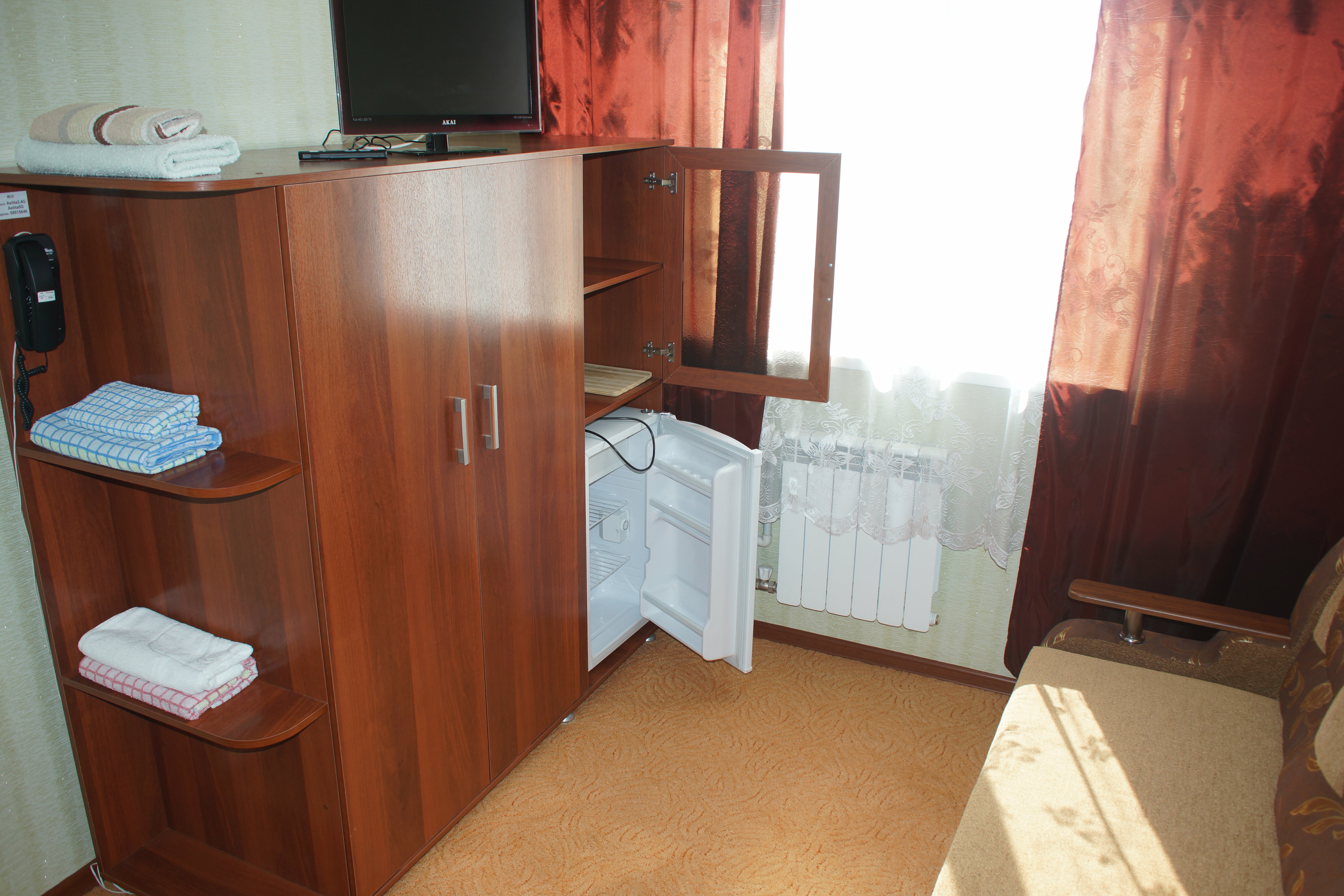 Комфорт ( 2-х комнатный номер) с двухспальной кроватью